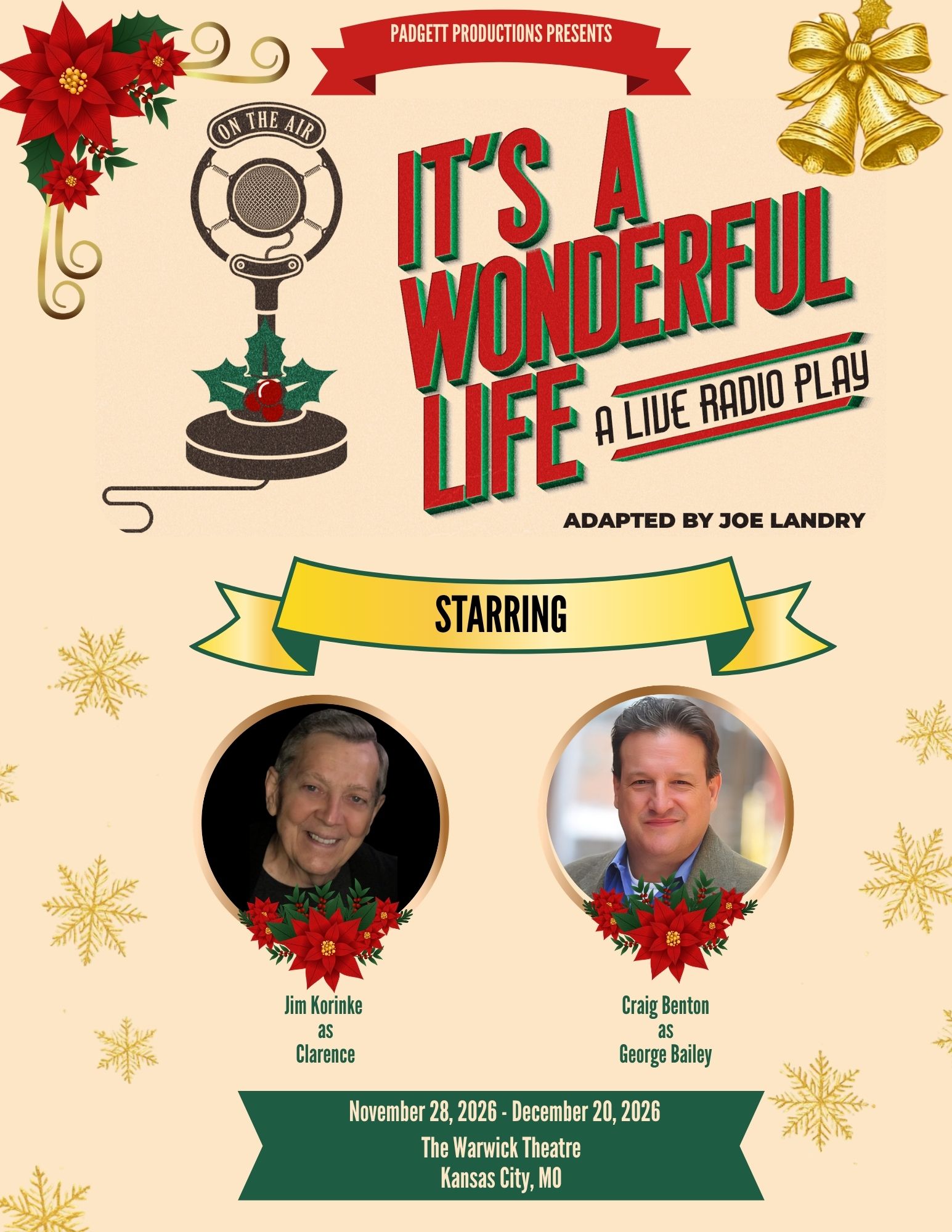 IT'S A WONDERFUL LIFE: A Live Radio Play - December 13, 2026 - 2:00PM