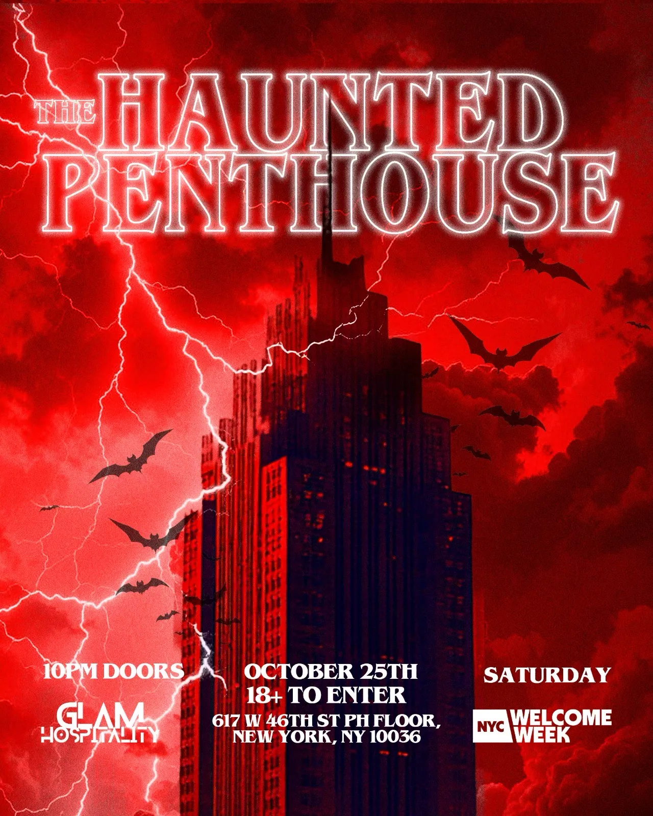 2025 NYC Halloween Party at The Penthouse 10.25