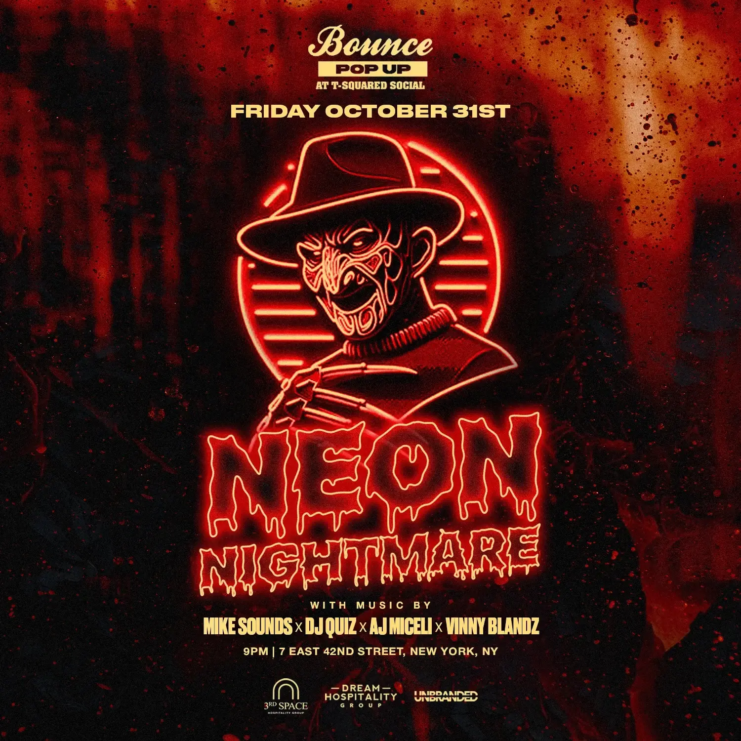2025 Halloween Night at T-Squared NYC 10/31/25