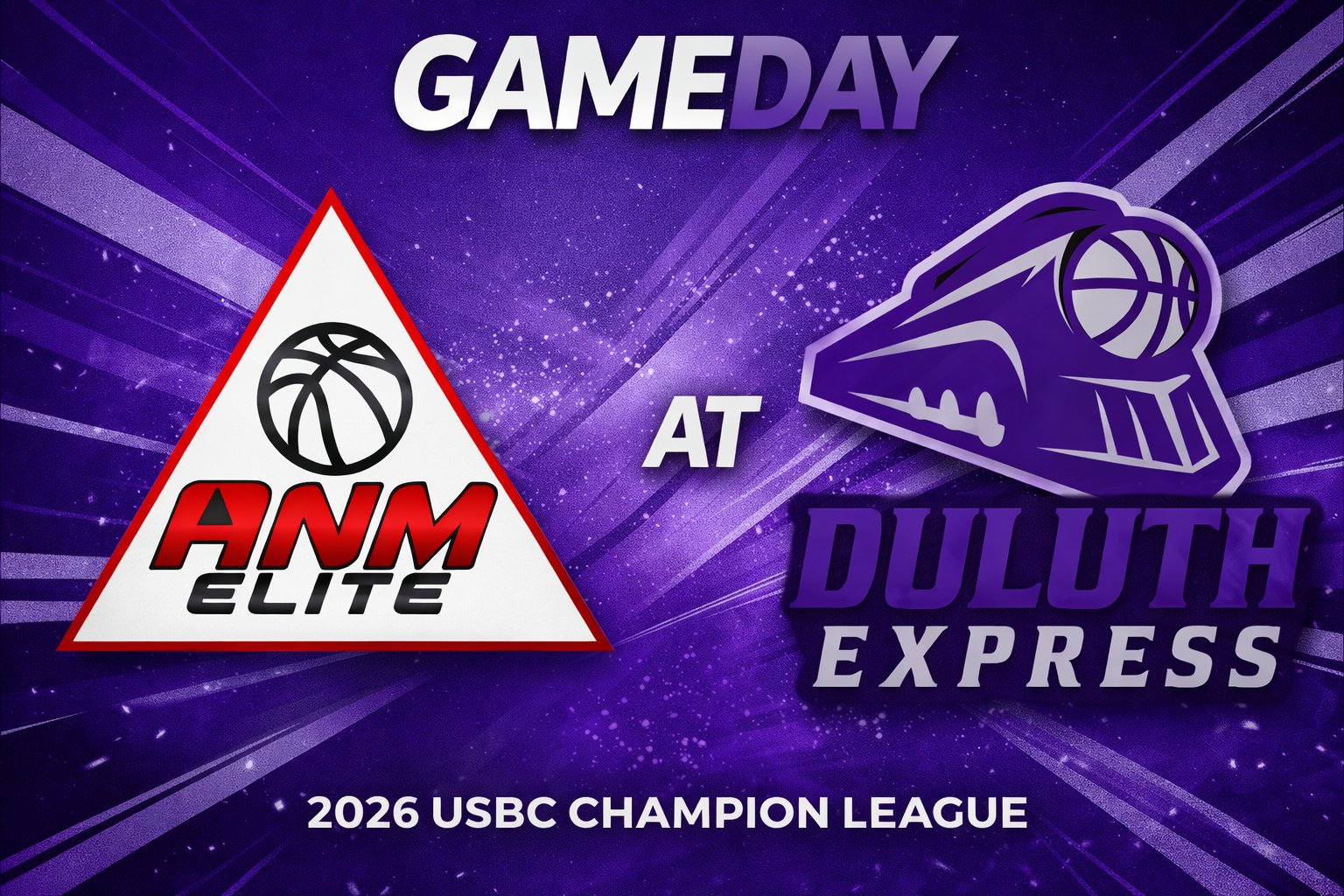 ANM Elite vs Duluth Express 3:00pm July 5, 2026