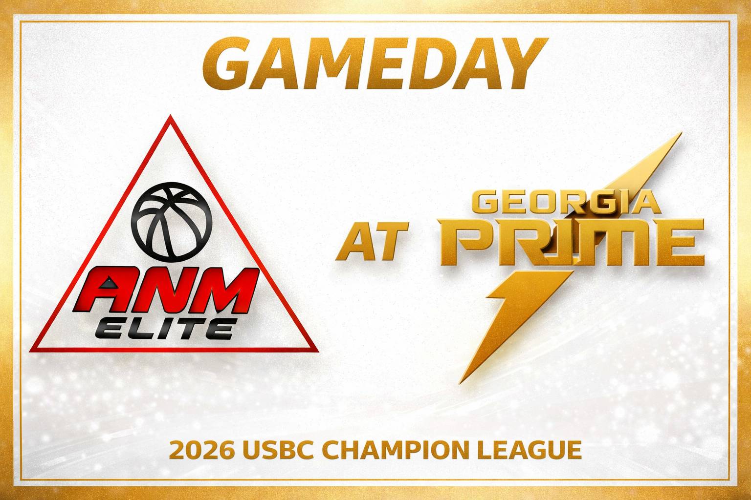 ANM Elite vs Georgia Prime 3:00pm September 6th, 2026