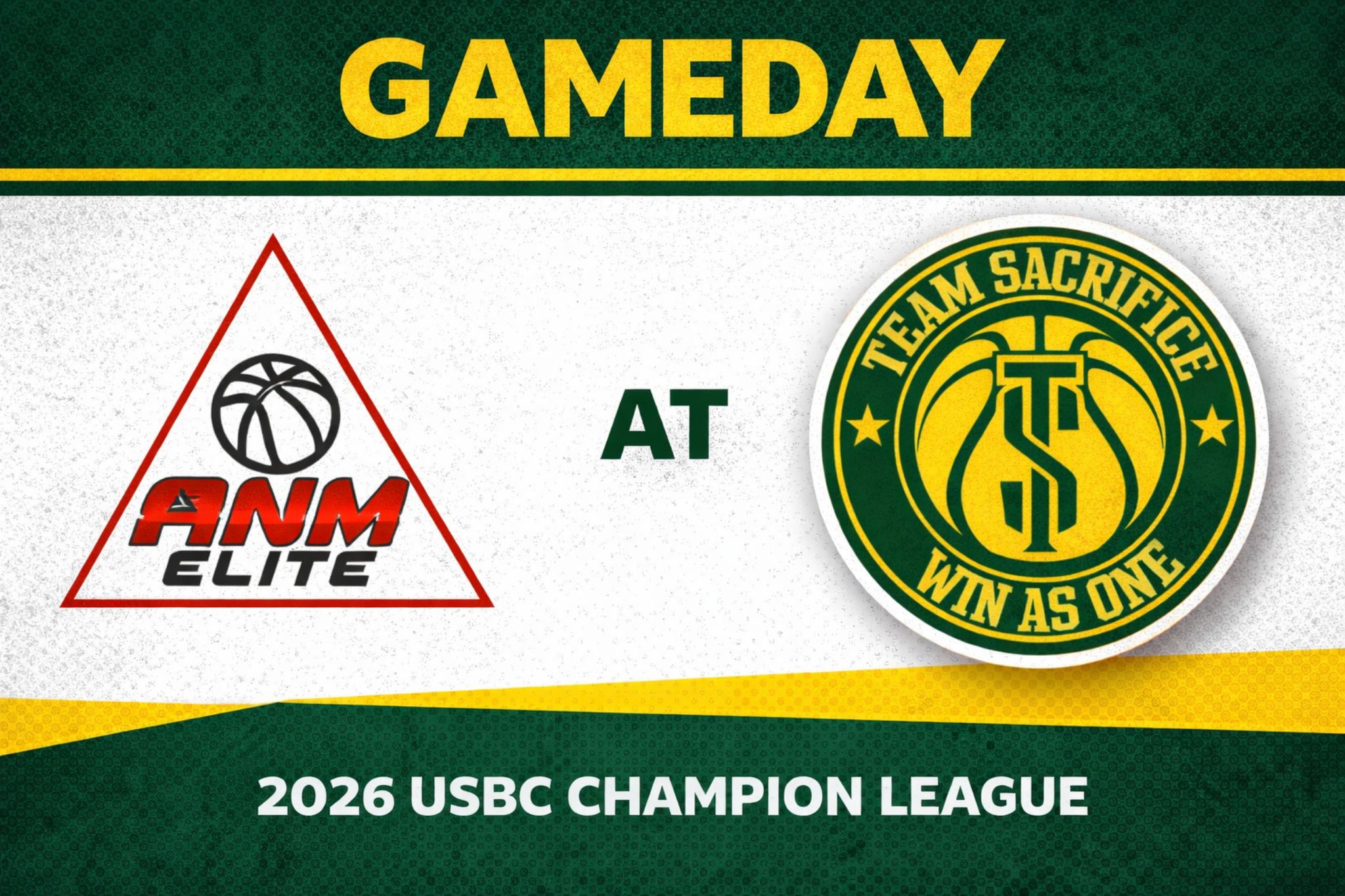 ANM Elite vs Team Sacrifice 3:00pm June 7, 2026