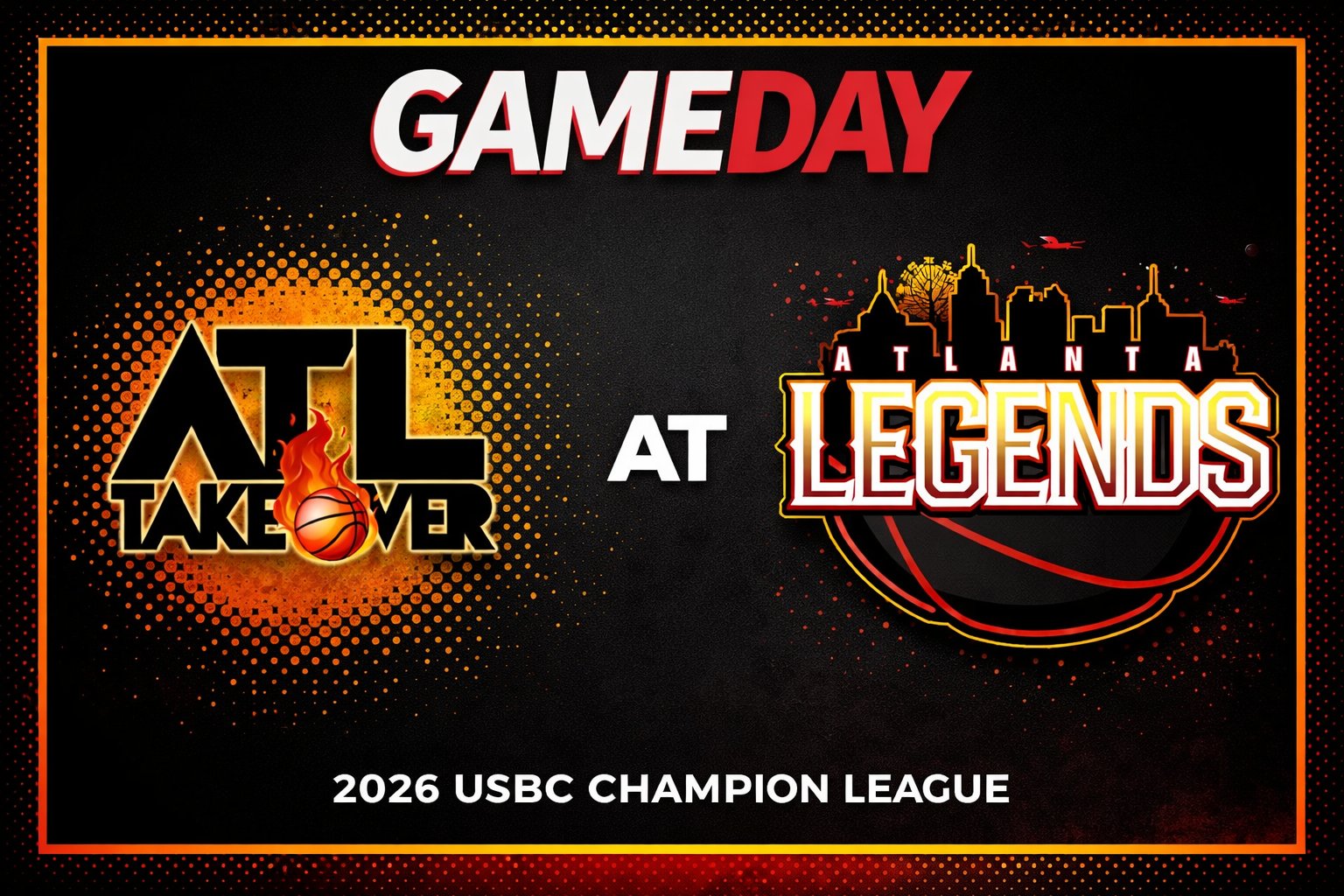ATL TakeOver vs Atlanta Legends 3:00pm June 14, 2026