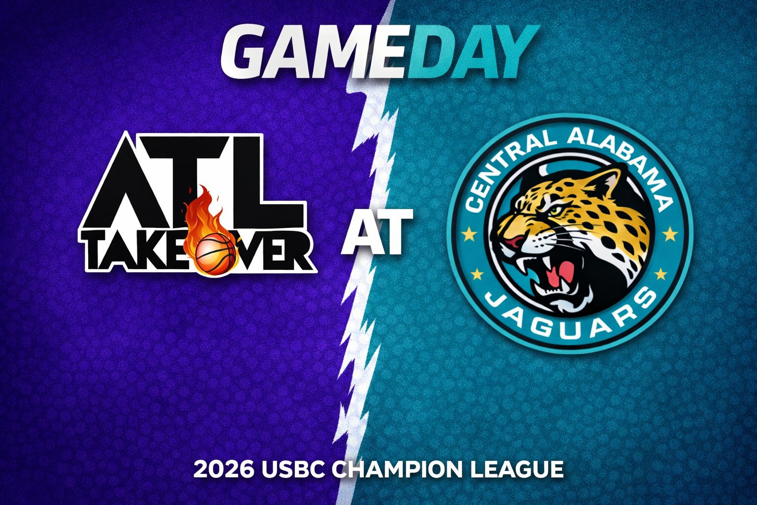 ATL TakeOver vs Central Alabama Jaguars 3:00pm August 23, 2026