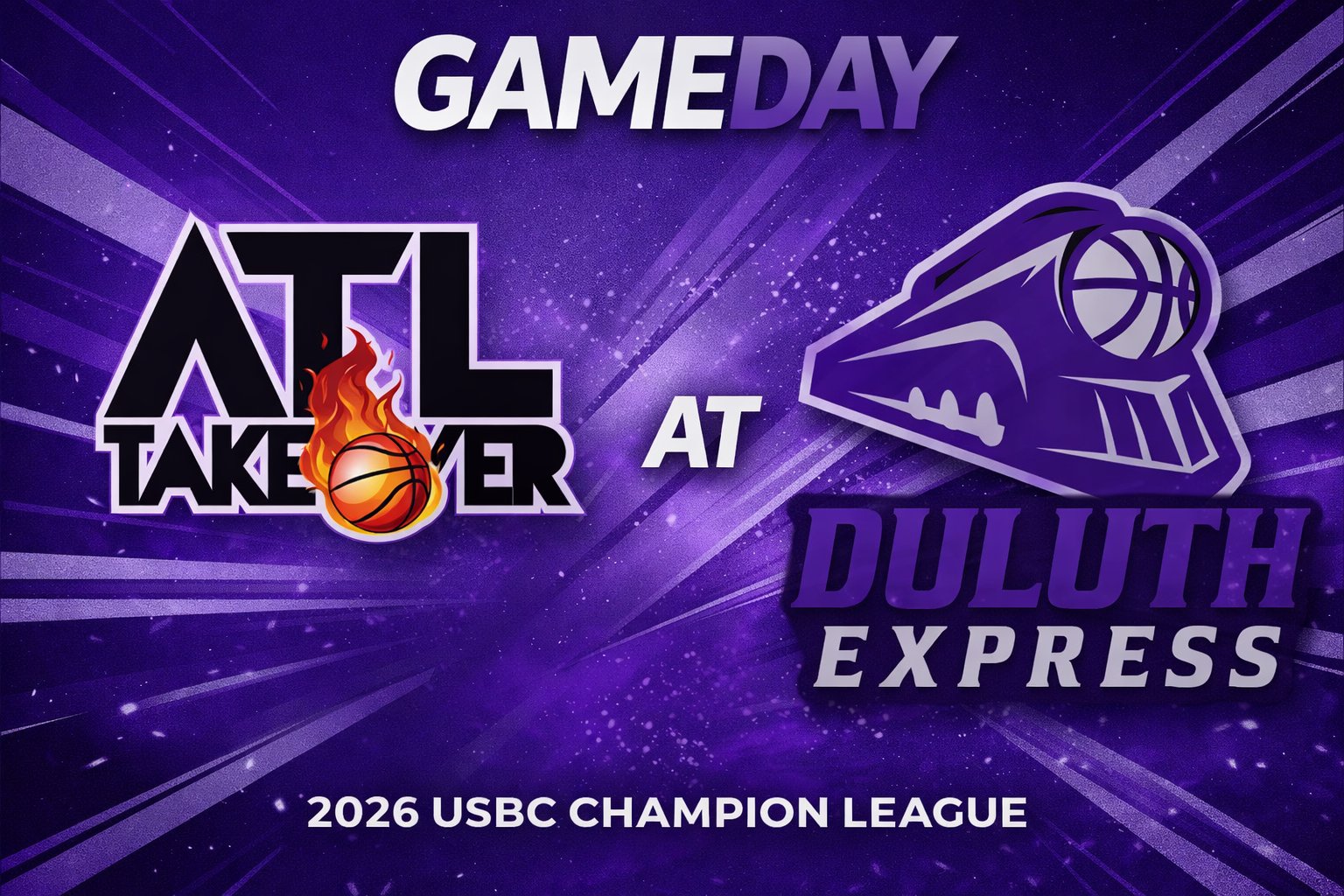 ATL TakeOver vs Duluth Express 3:00pm September 27, 2026