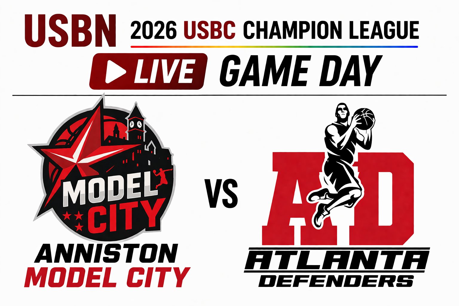 Atlanta Defenders at Anniston Model City 3:00pm June 28, 2026
