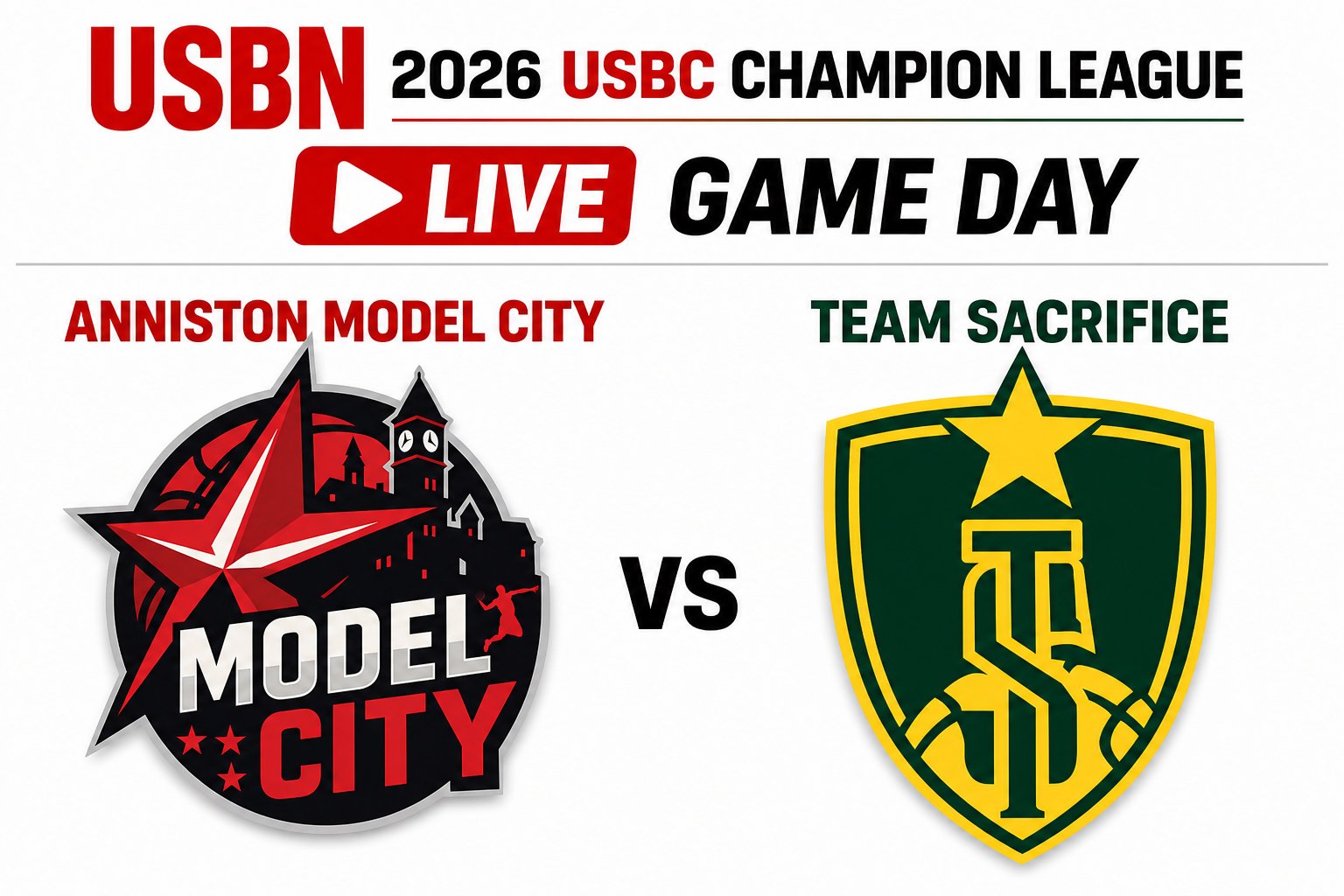Team Sacrifice at Anniston Model City 3:00pm May 31, 2026