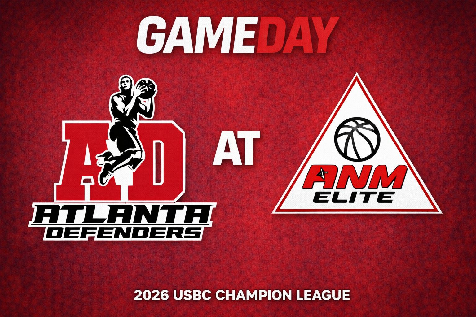 Atlanta Defenders vs ANM Elite 3:00pm October 18, 2026