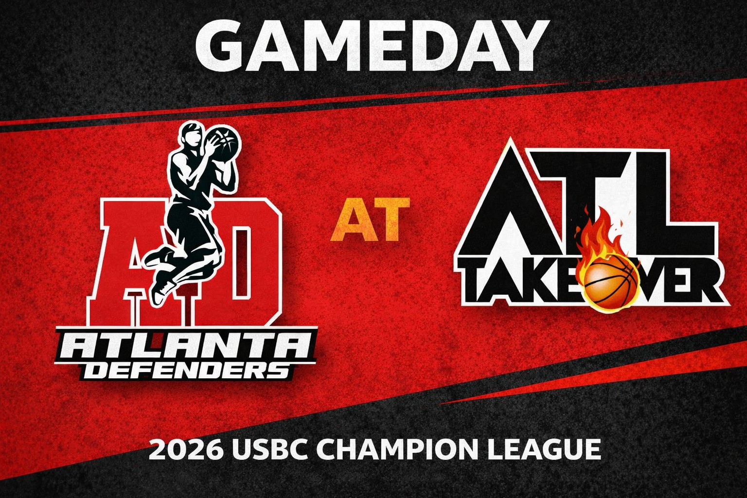 Atlanta Defenders vs ATL TakeOver 3:00pm July 26, 2026