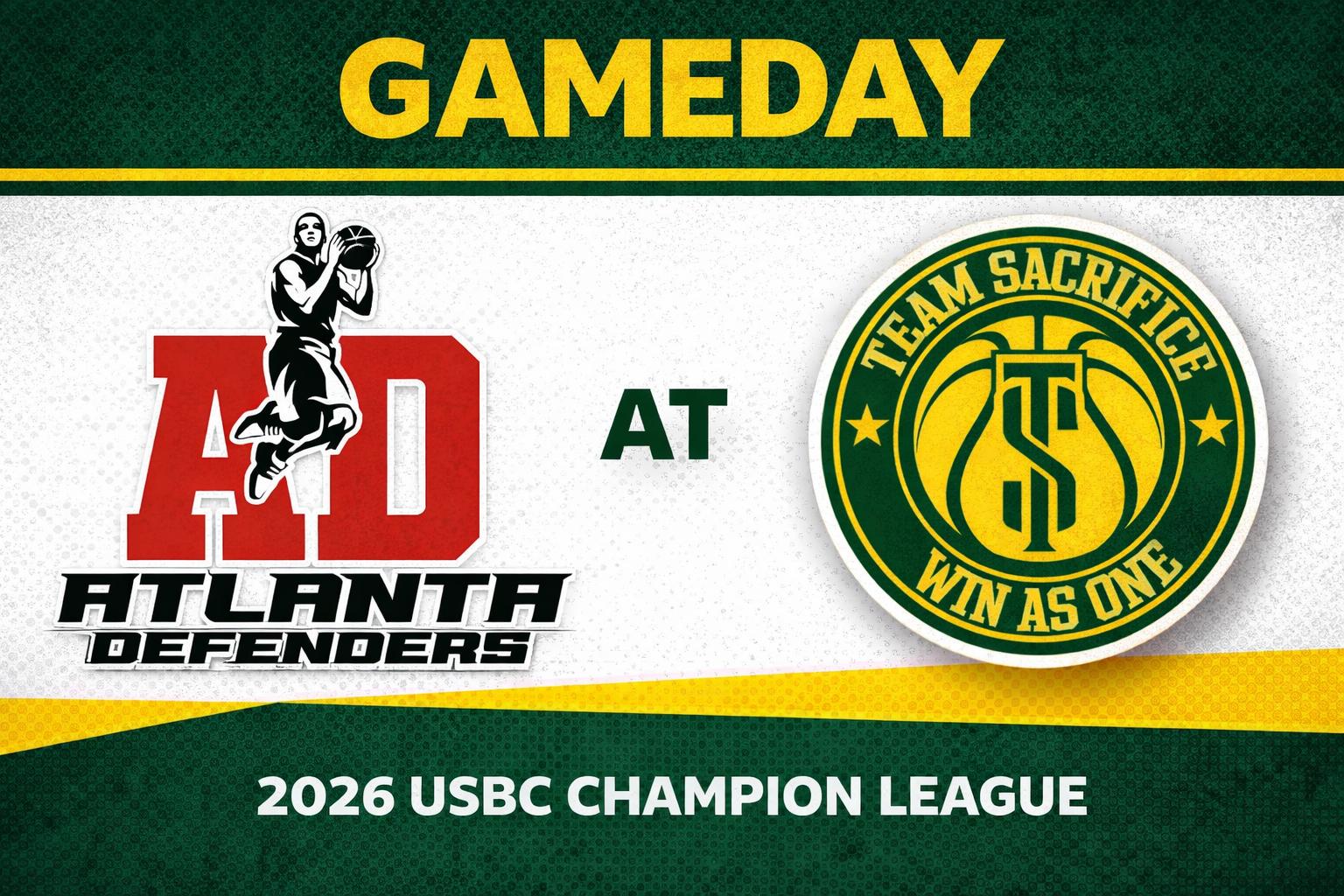 Atlanta Defenders vs Team Sacrifice 3:00pm September 20, 2026