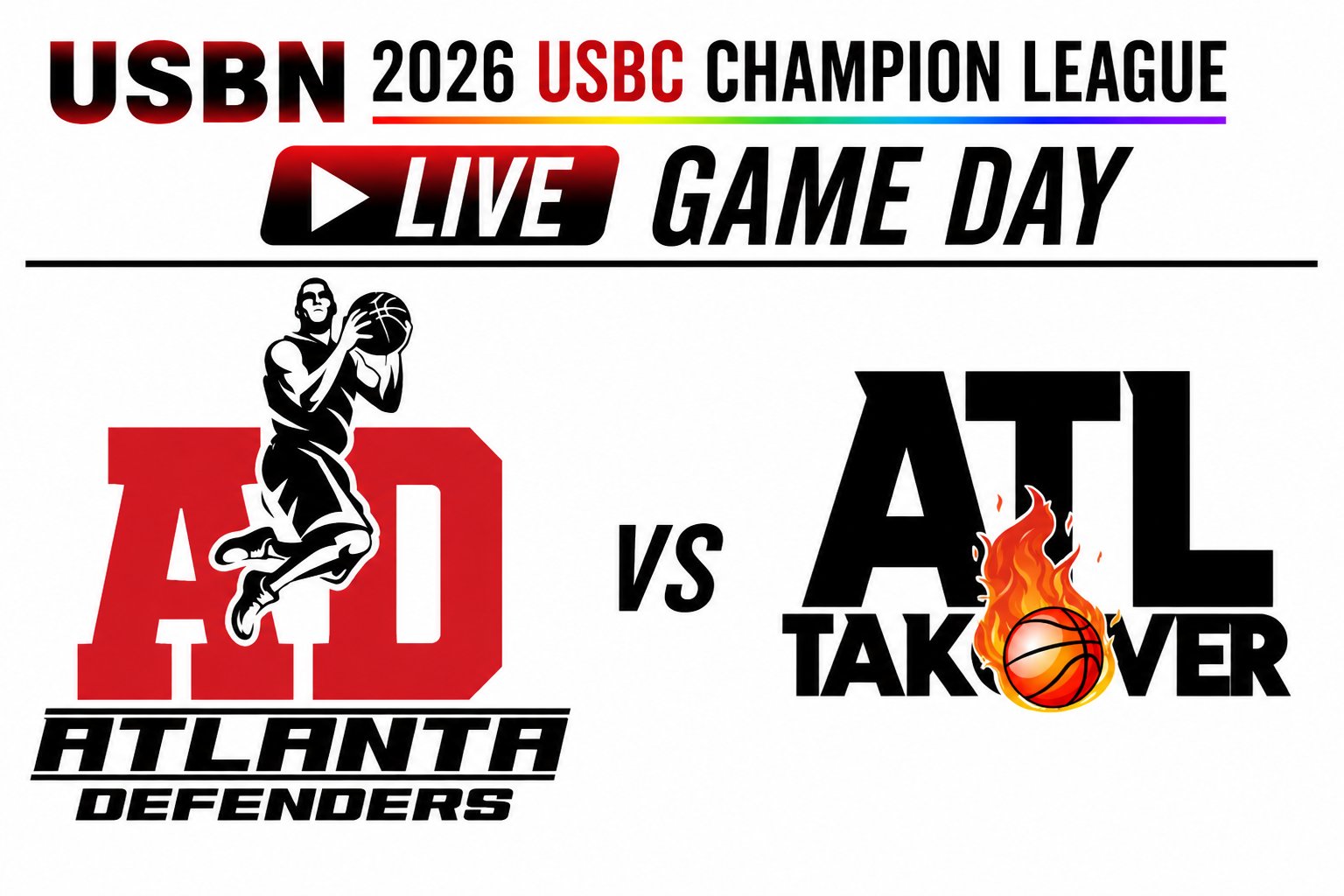 ATL TakeOver at Atlanta Defenders 3:00pm August 30, 2026