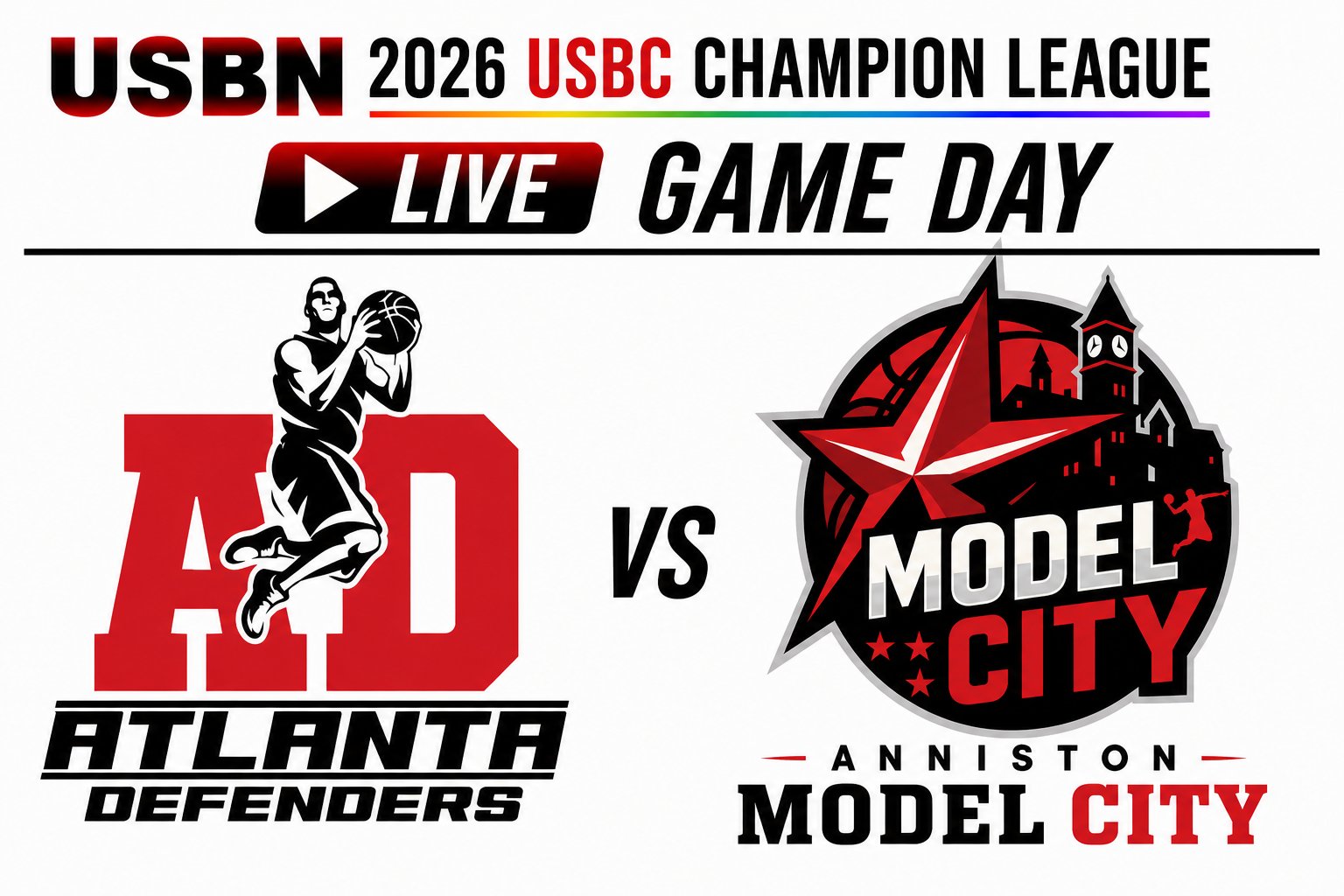 Anniston Model City at Atlanta Defenders 3:00pm September 13, 2026