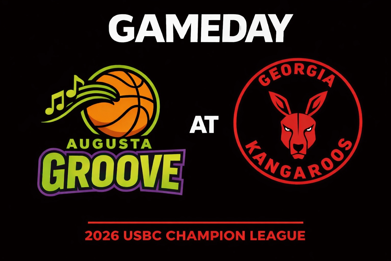 Augusta Groove vs Georgia Kangaroos 3:00pm June 28, 2026