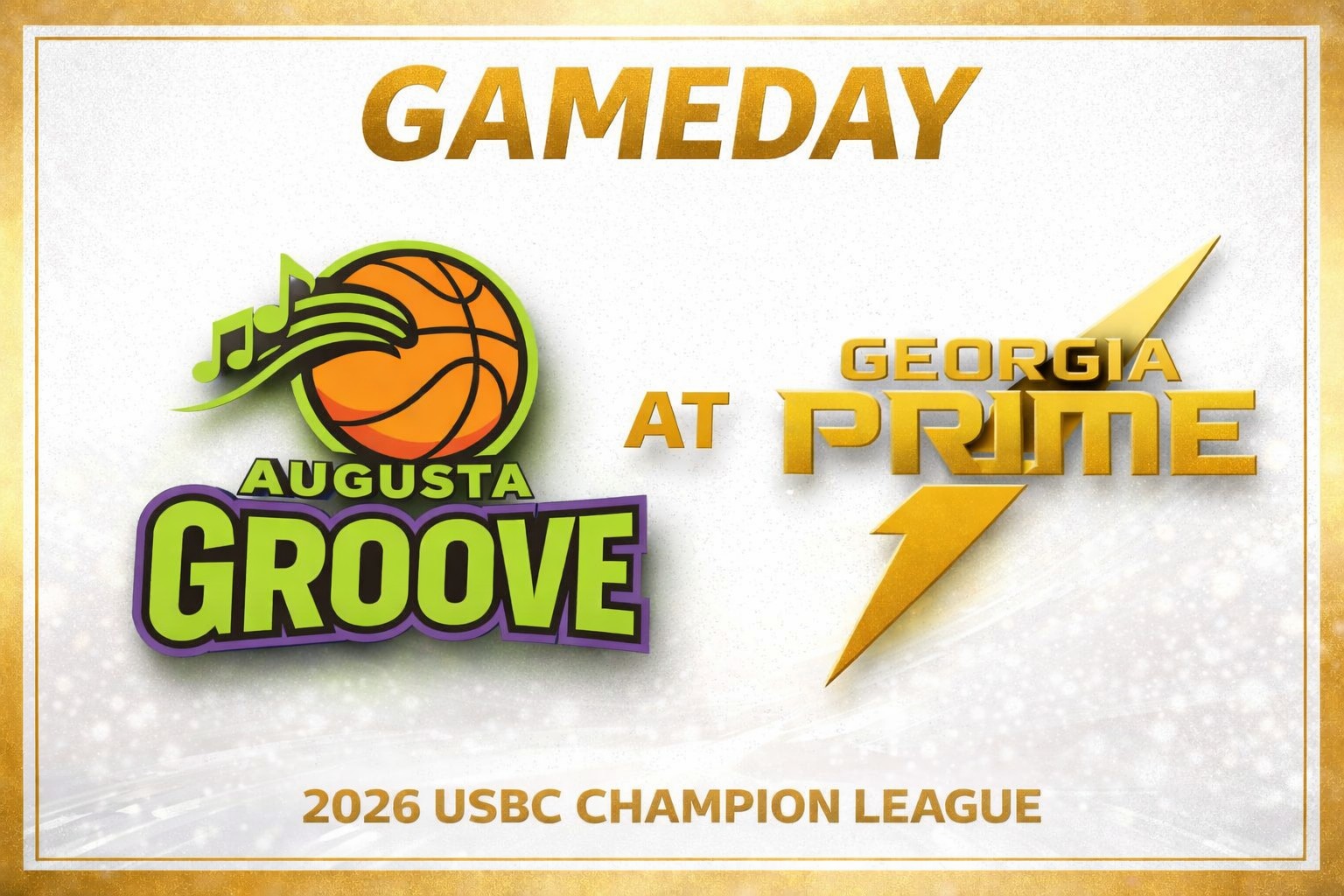 Augusta Groove vs Georgia Prime 3:00pm September 6th, 2026
