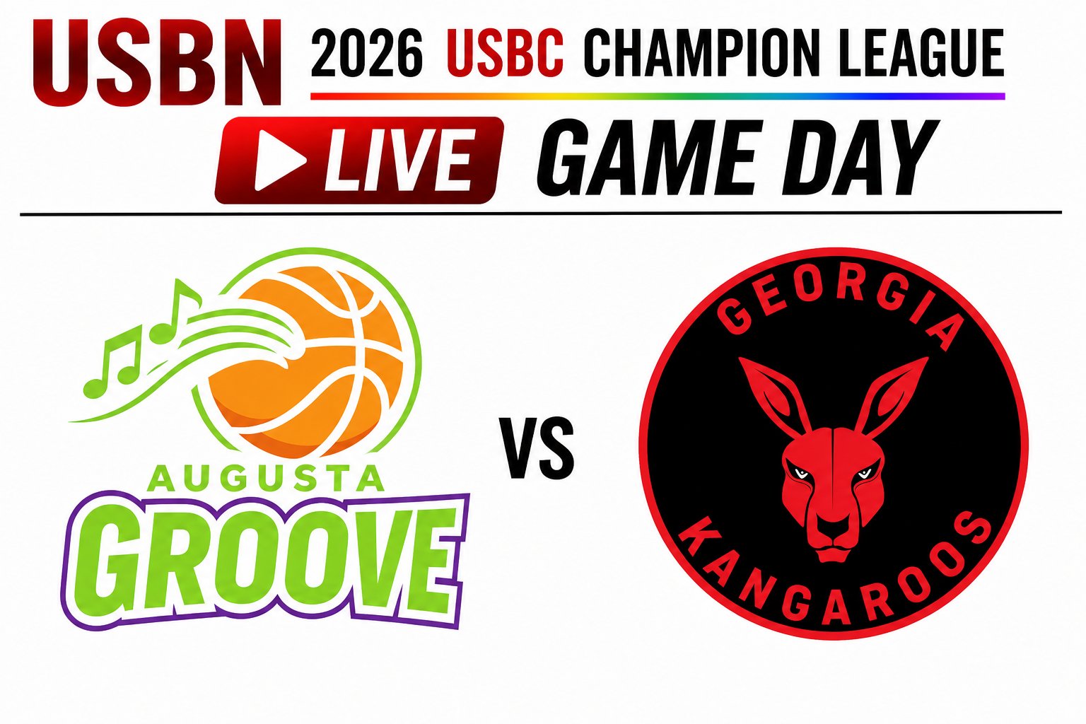 Georgia Kangaroos at Augusta Groove 3:00pm July 12, 2026