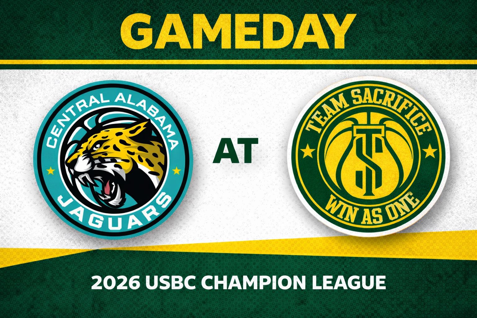 Central Alabama Jaguars vs Team Sacrifice 3:00pm October 18, 2026