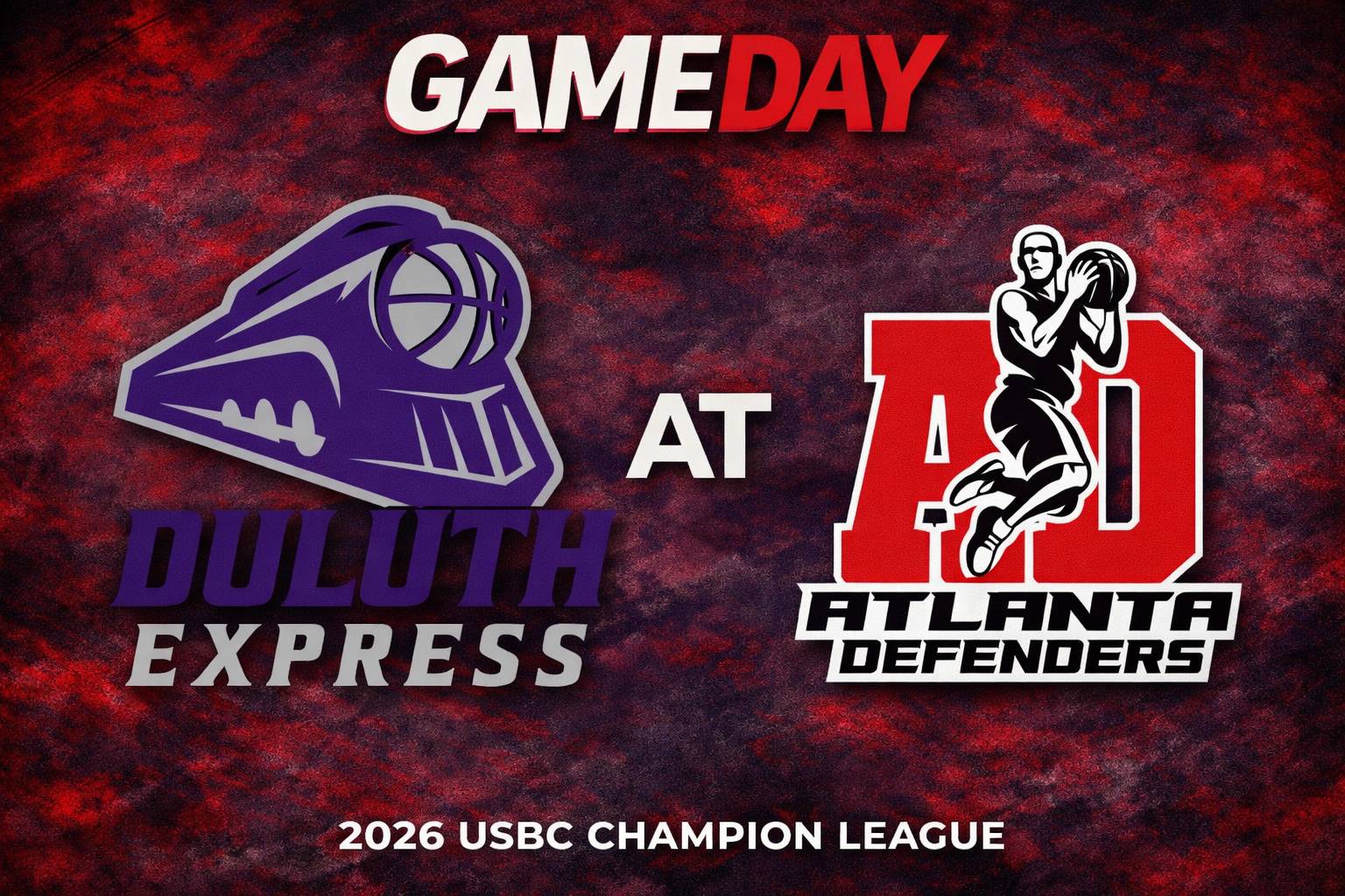 Duluth Express vs Atlanta Defenders 3:00pm July 19, 2026