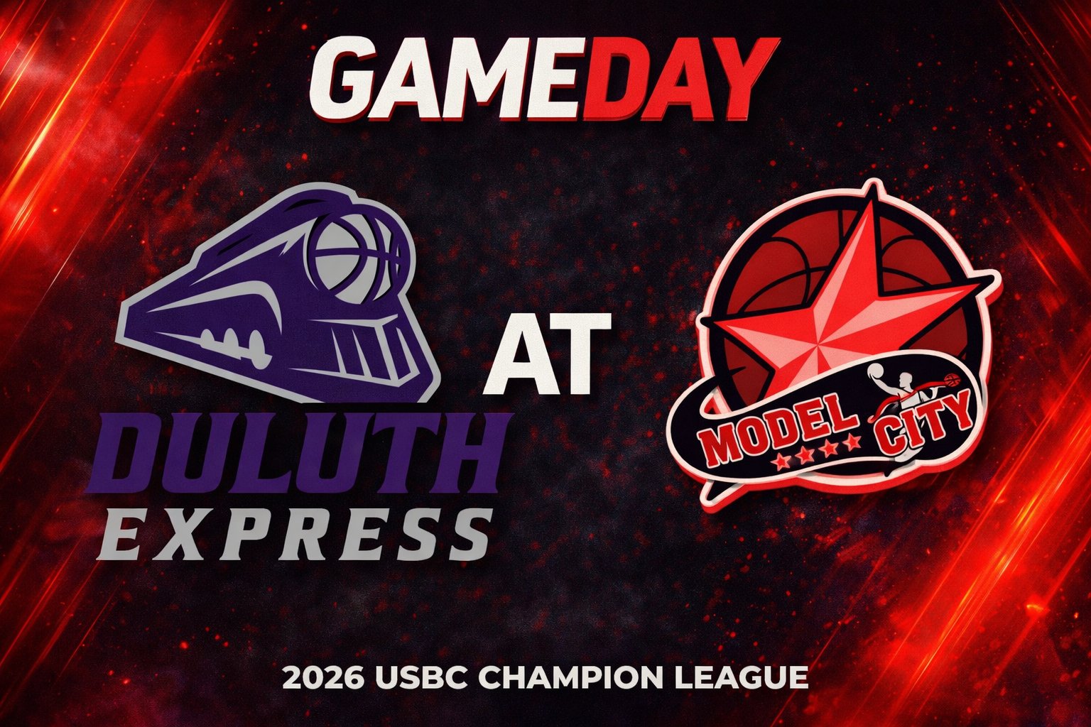 Duluth Express vs Anniston Model City BC 3:00pm June 14, 2026