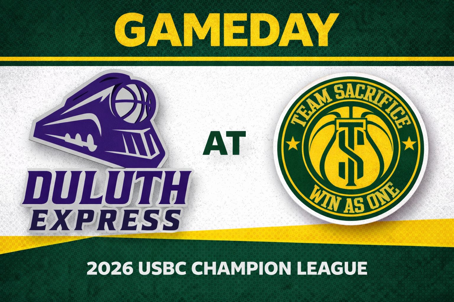 Duluth Express vs Team Sacrifice 3:00pm September 6, 2026