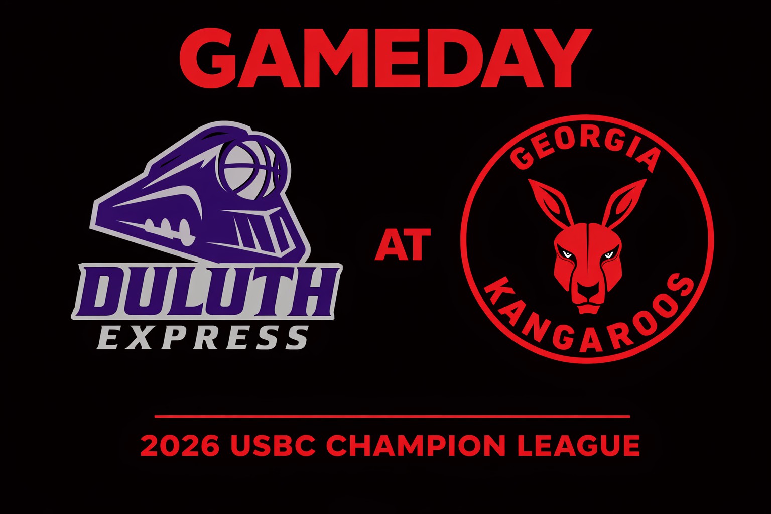 Duluth Express vs Georgia Kangaroos 3:00pm August 9, 2026