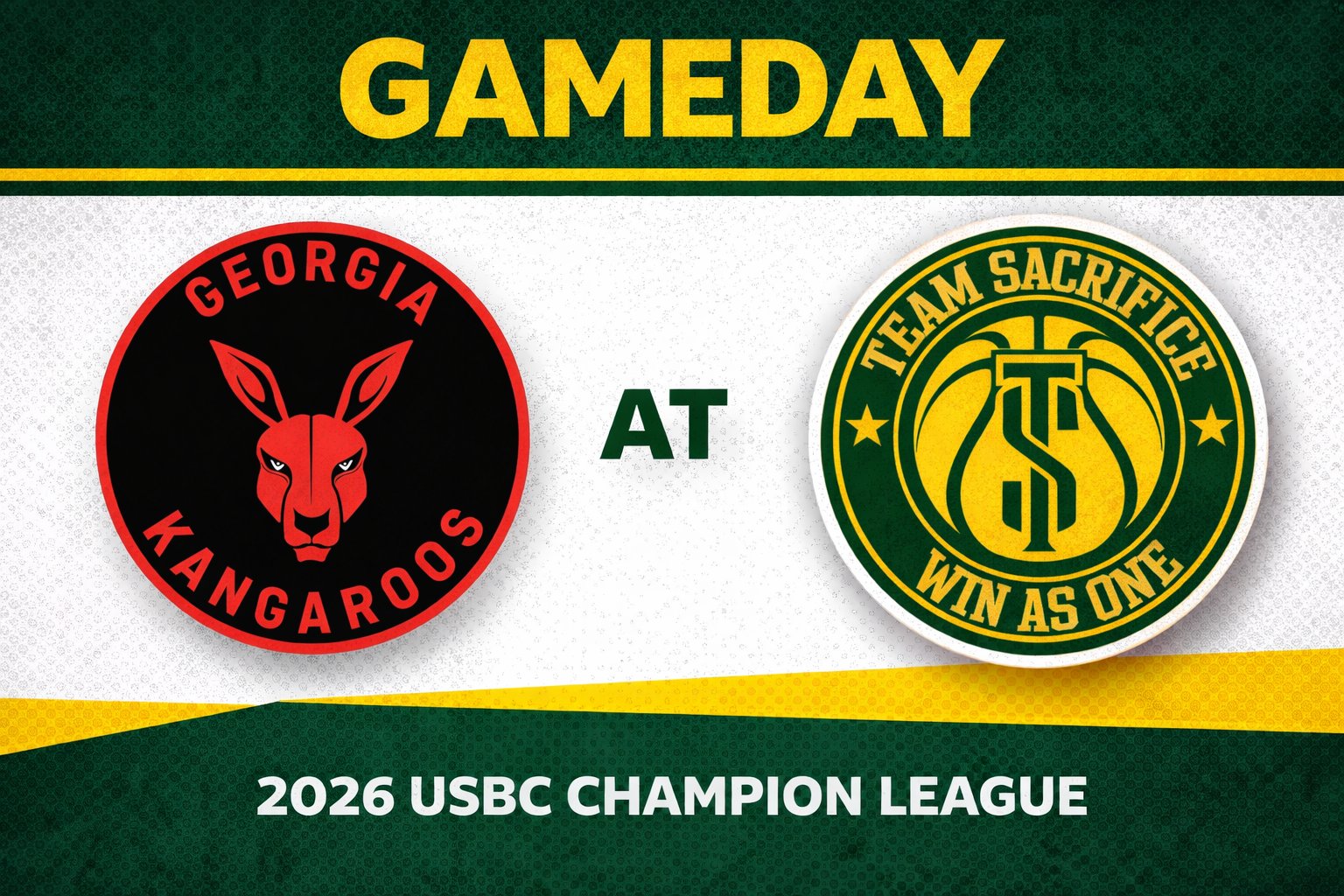 Georgia Kangaroos vs Team Sacrifice 3:00pm July 26, 2026