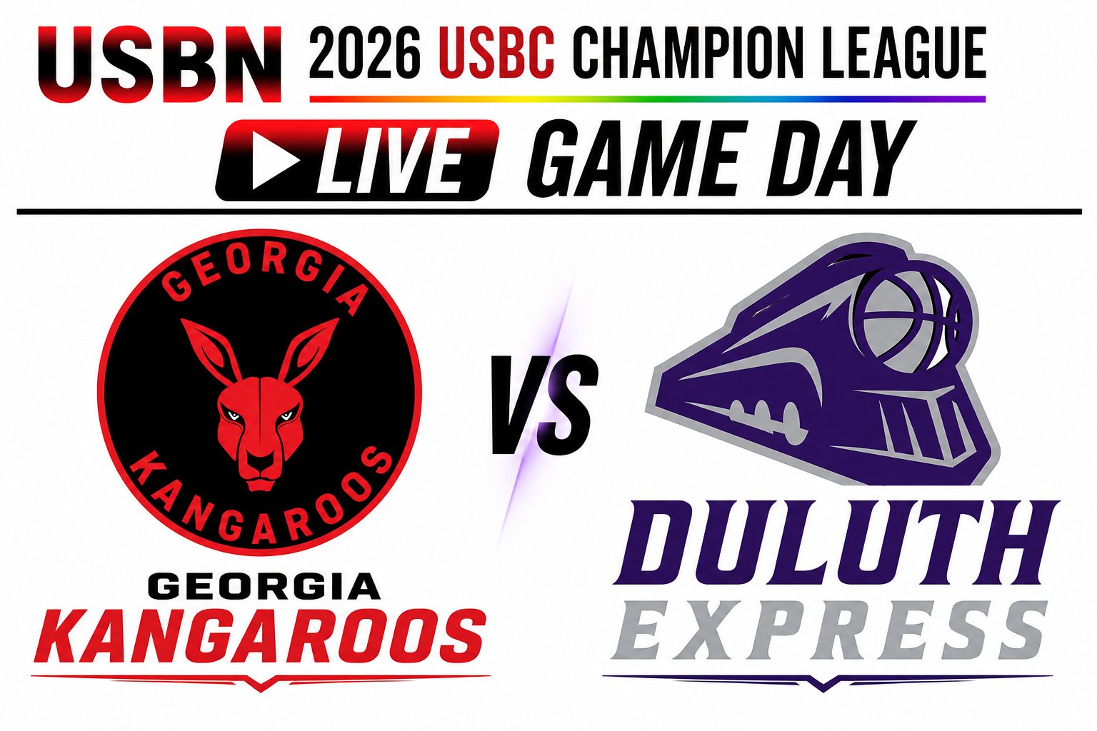 Duluth Express at Georgia Kangaroos 3:00pm August 9, 2026