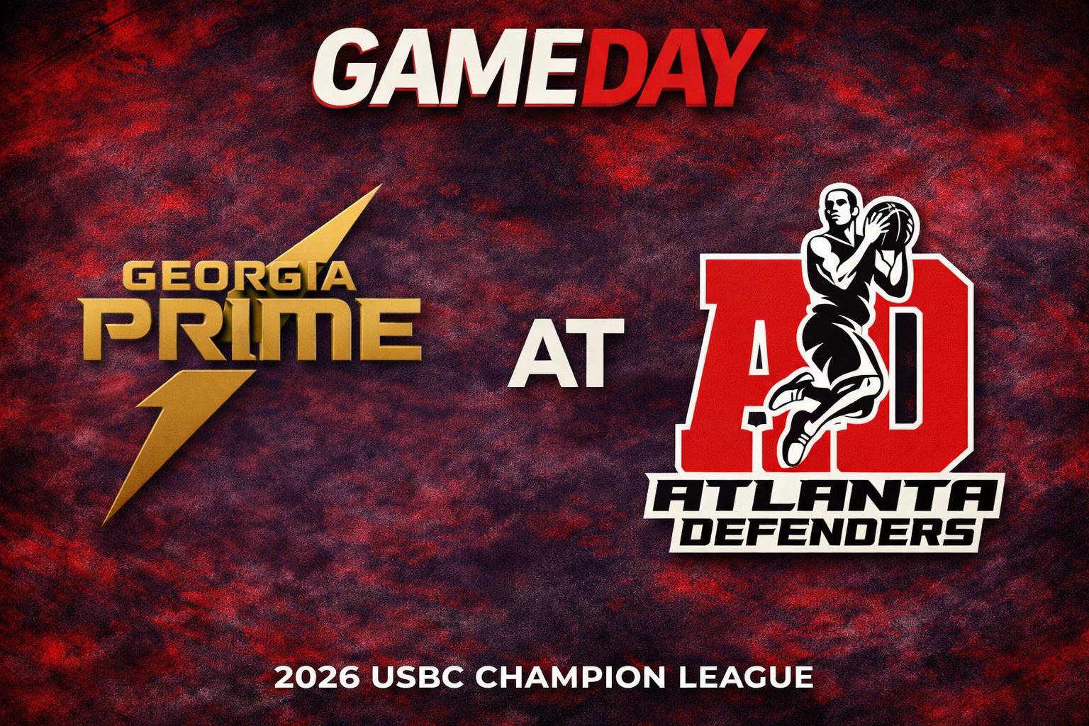 Georgia Prime vs Atlanta Defenders 3:00pm September 27, 2026