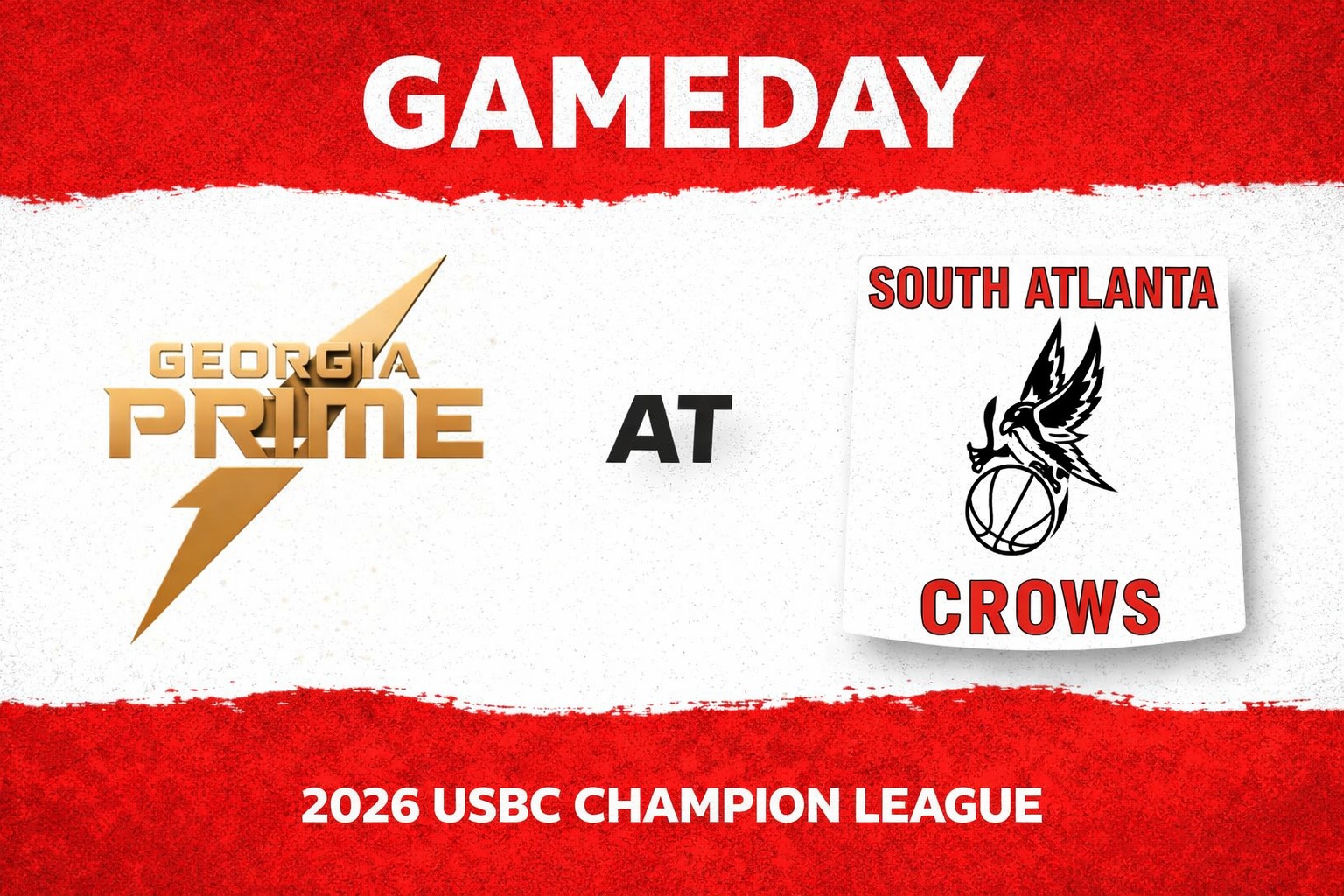 Georgia Prime vs South Atlanta Crows 3:00pm October 11, 2026