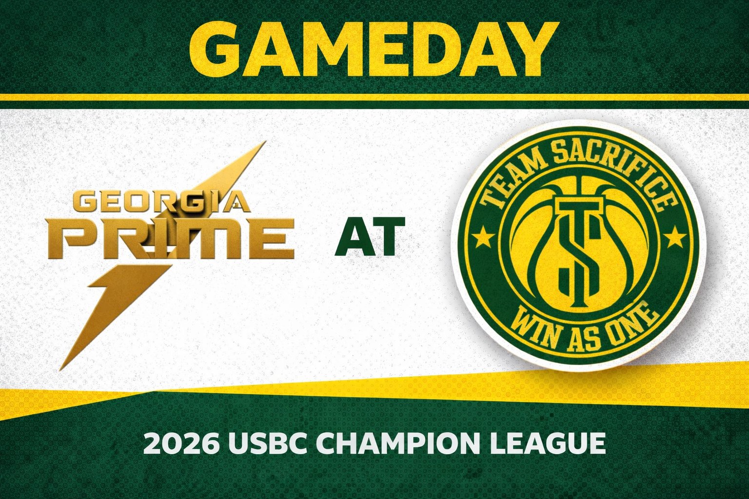 Georgia Prime vs Team Sacrifice 3:00pm June 14, 2026