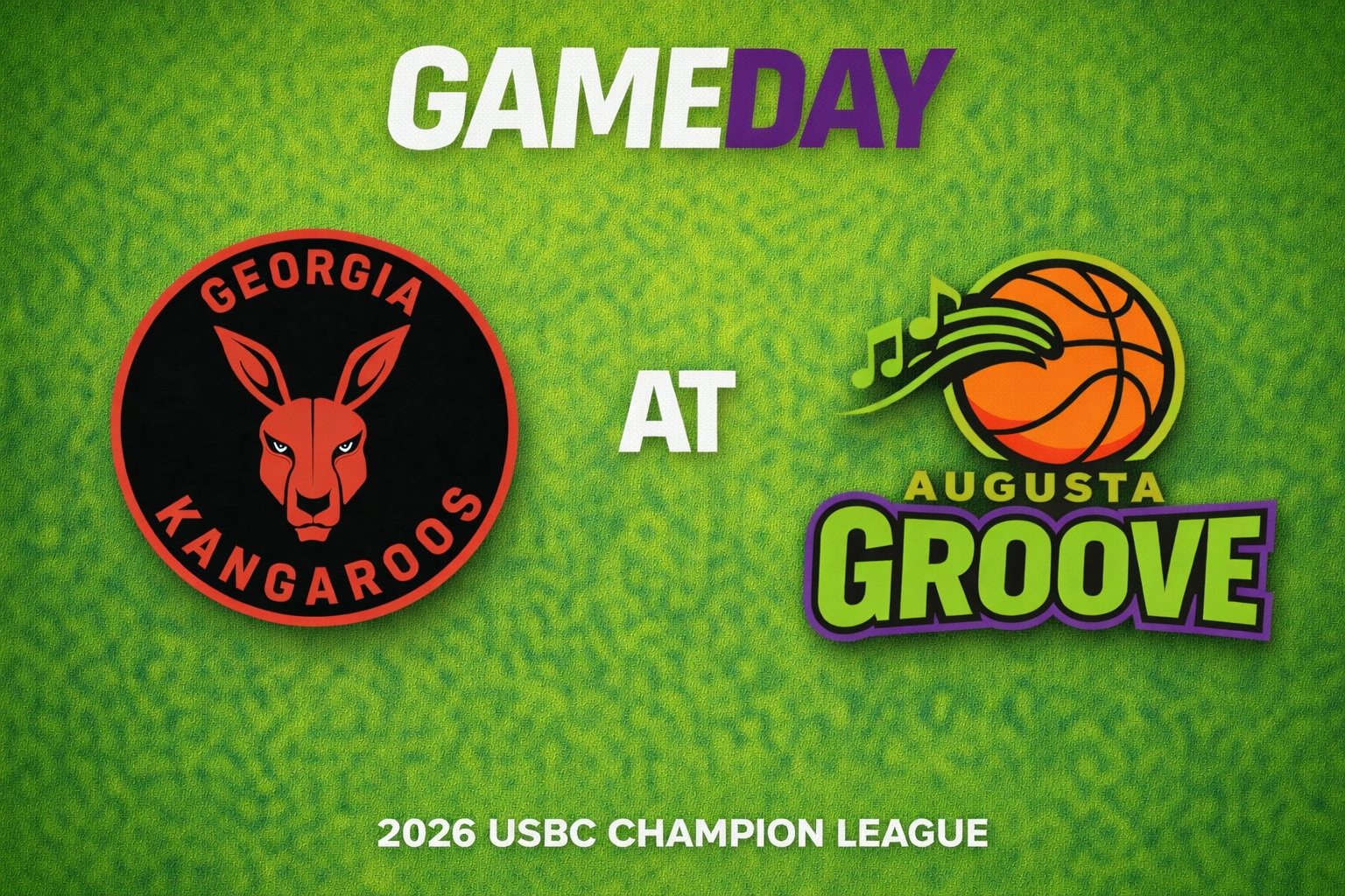 Georgia Kangaroos vs Augusta Groove 3:00pm September 13, 2026