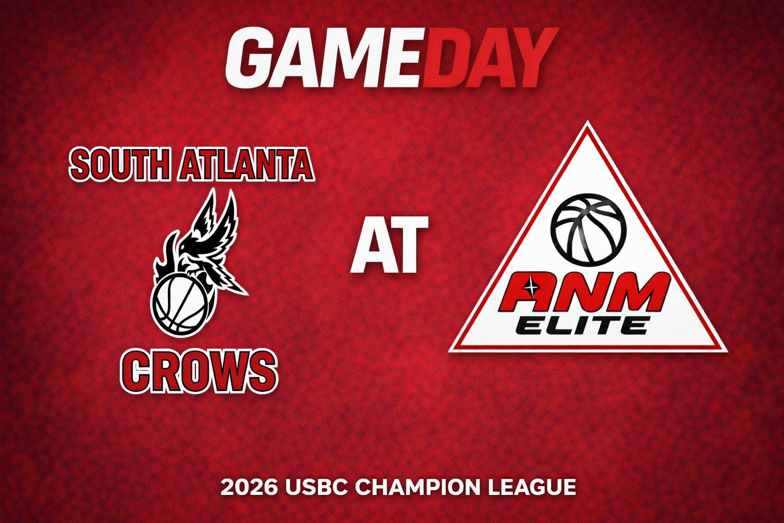 South Atlanta Crows vs ANM Elite 3:00pm June 14, 2026