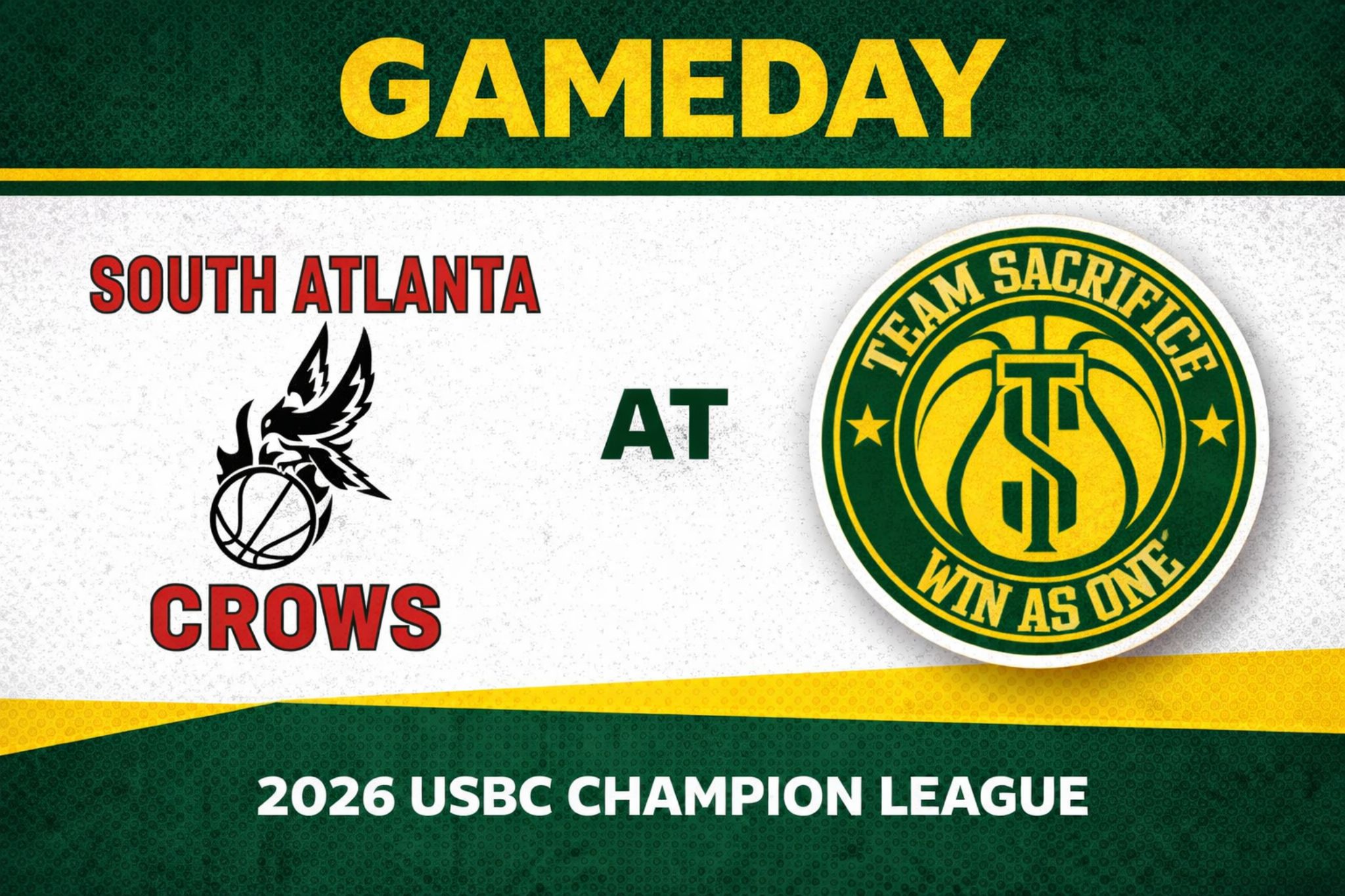 South Atlanta Crows vs Team Sacrifice 3:00pm October 4, 2026