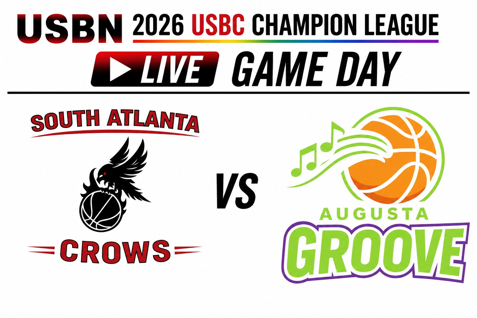 Augusta Groove at South Atlanta Crows 3:00pm August 30, 2026
