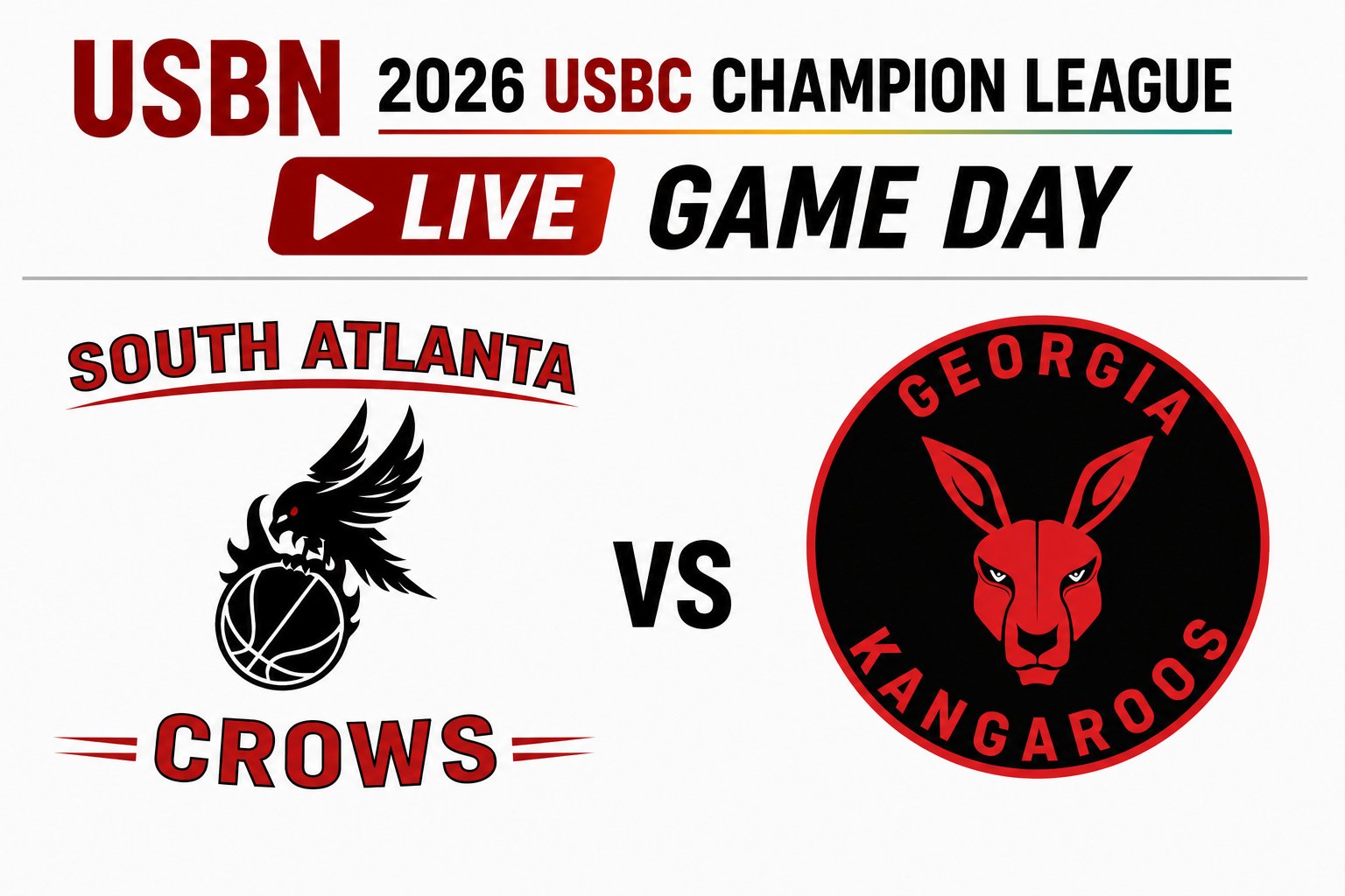 Georgia Kangaroos at South Atlanta Crows 3:00pm June 21, 2026