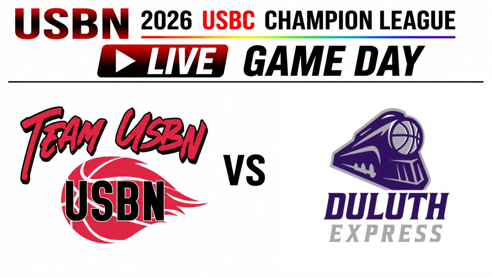 TEAM USBN at Duluth Express 3:00pm July 26, 2026