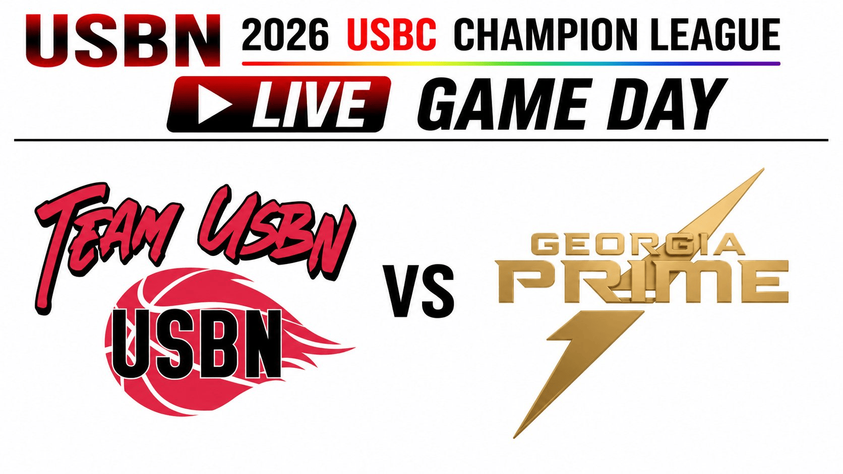TEAM USBN at Georgia Prime at 3:00pm July 19, 2026