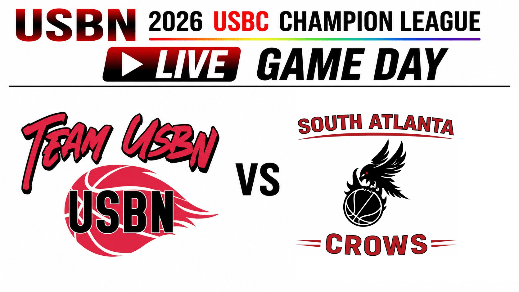 TEAM USBN at South Atlanta Crows 3:00pm September 20, 2026