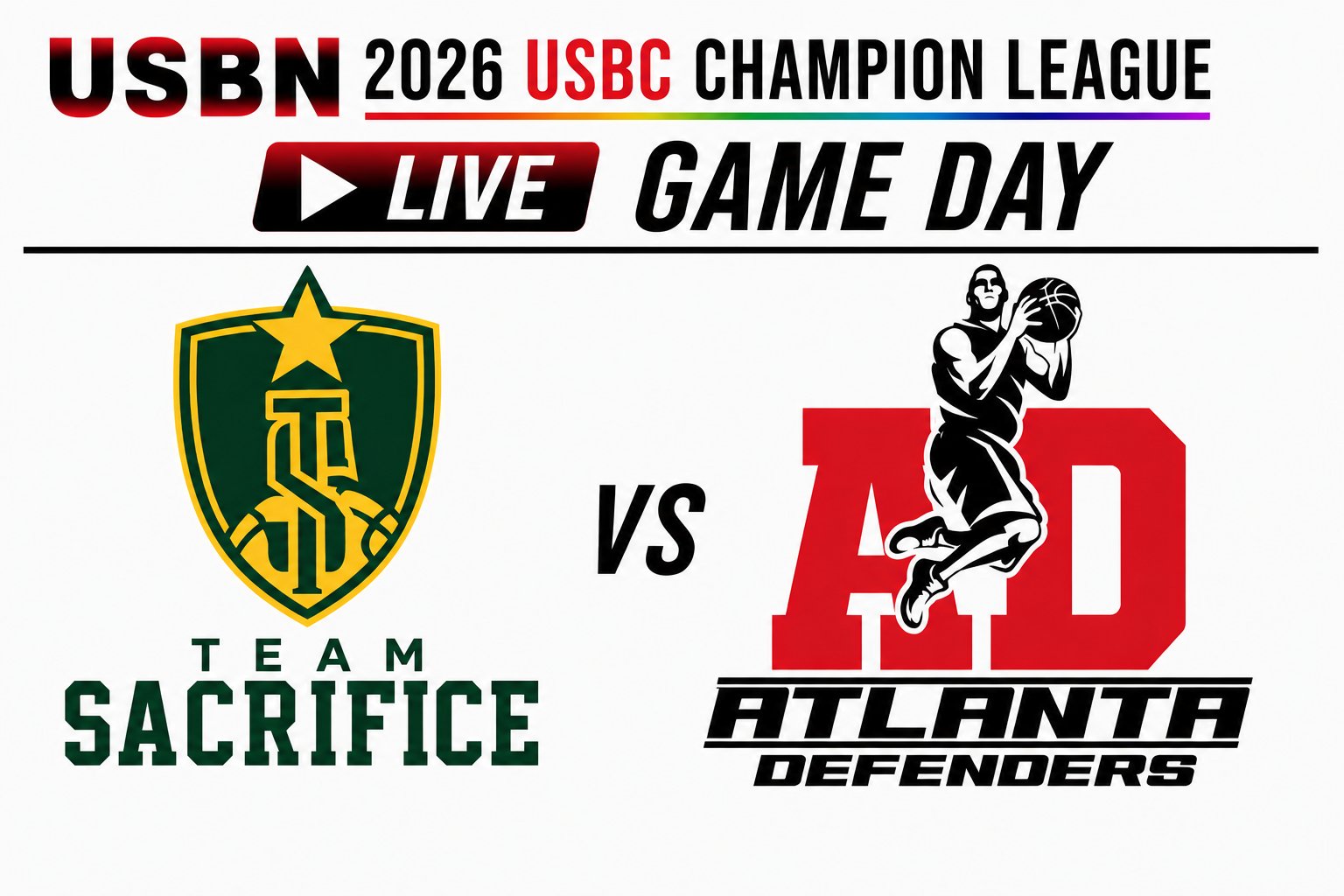 Atlanta Defenders at Team Sacrifice 3:00pm September 20, 2026