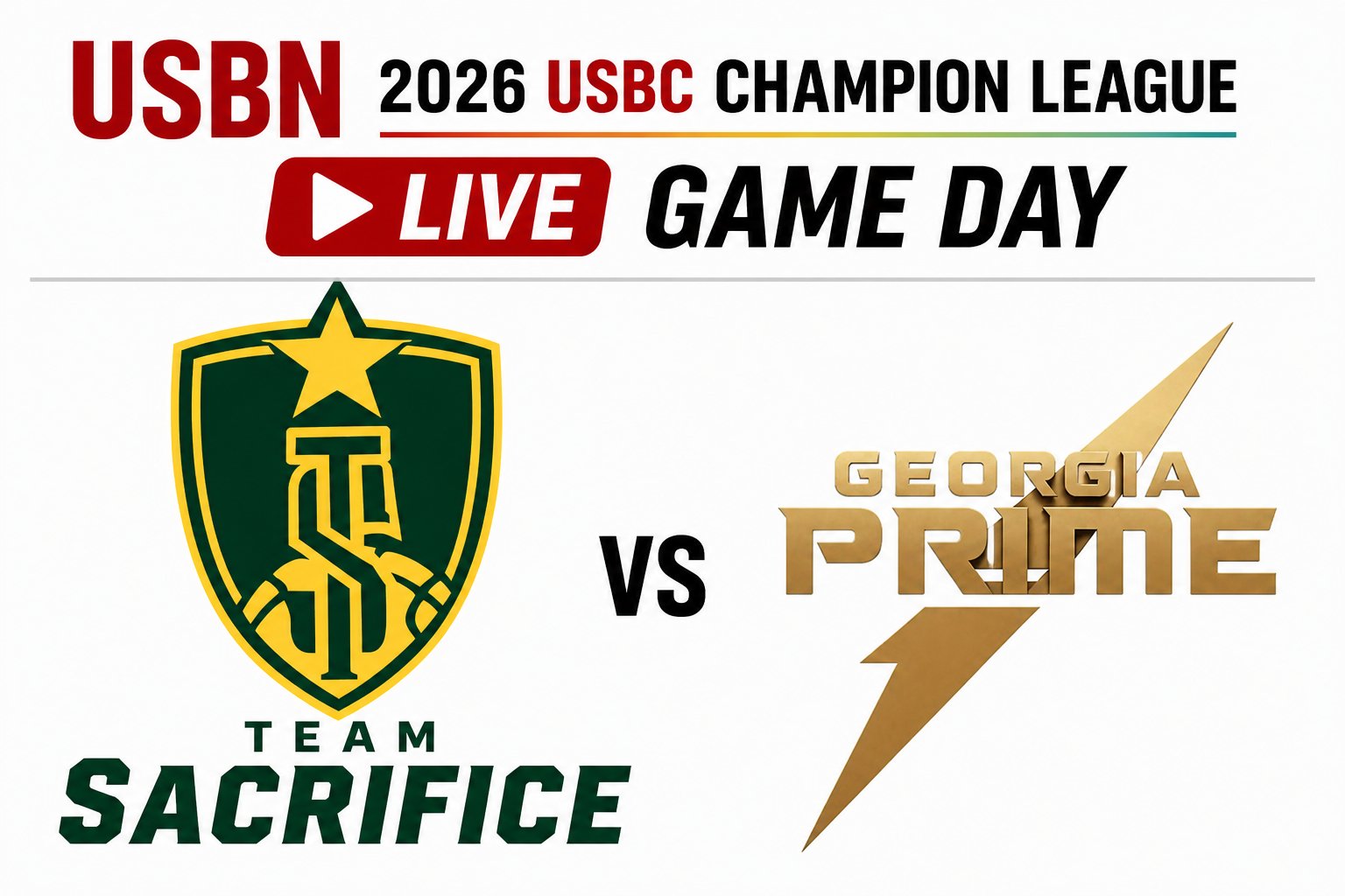 Georgia Prime at Team Sacrifice 3:00pm June 14, 2026
