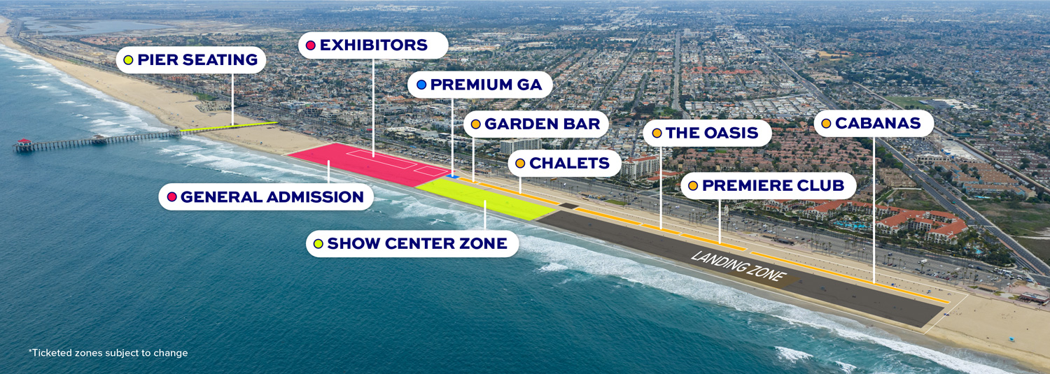 2025 Pacific Airshow Huntington Beach - General & Hospitality Tickets - SUNDAY