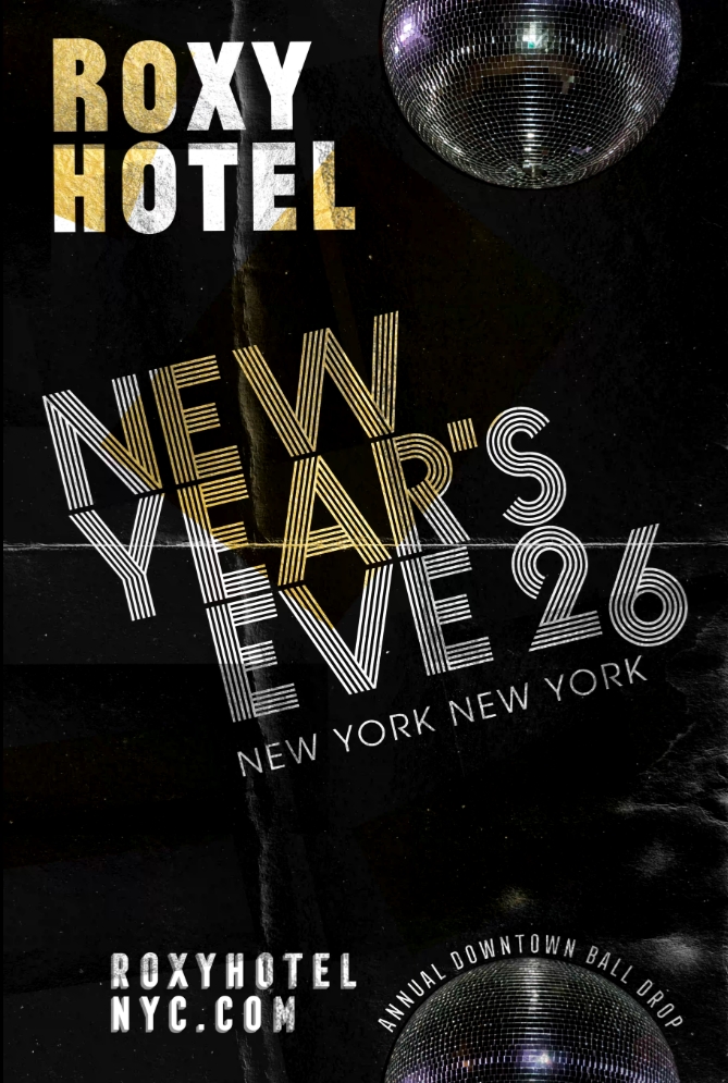 The Roxy Presents New York New York NYE 2026