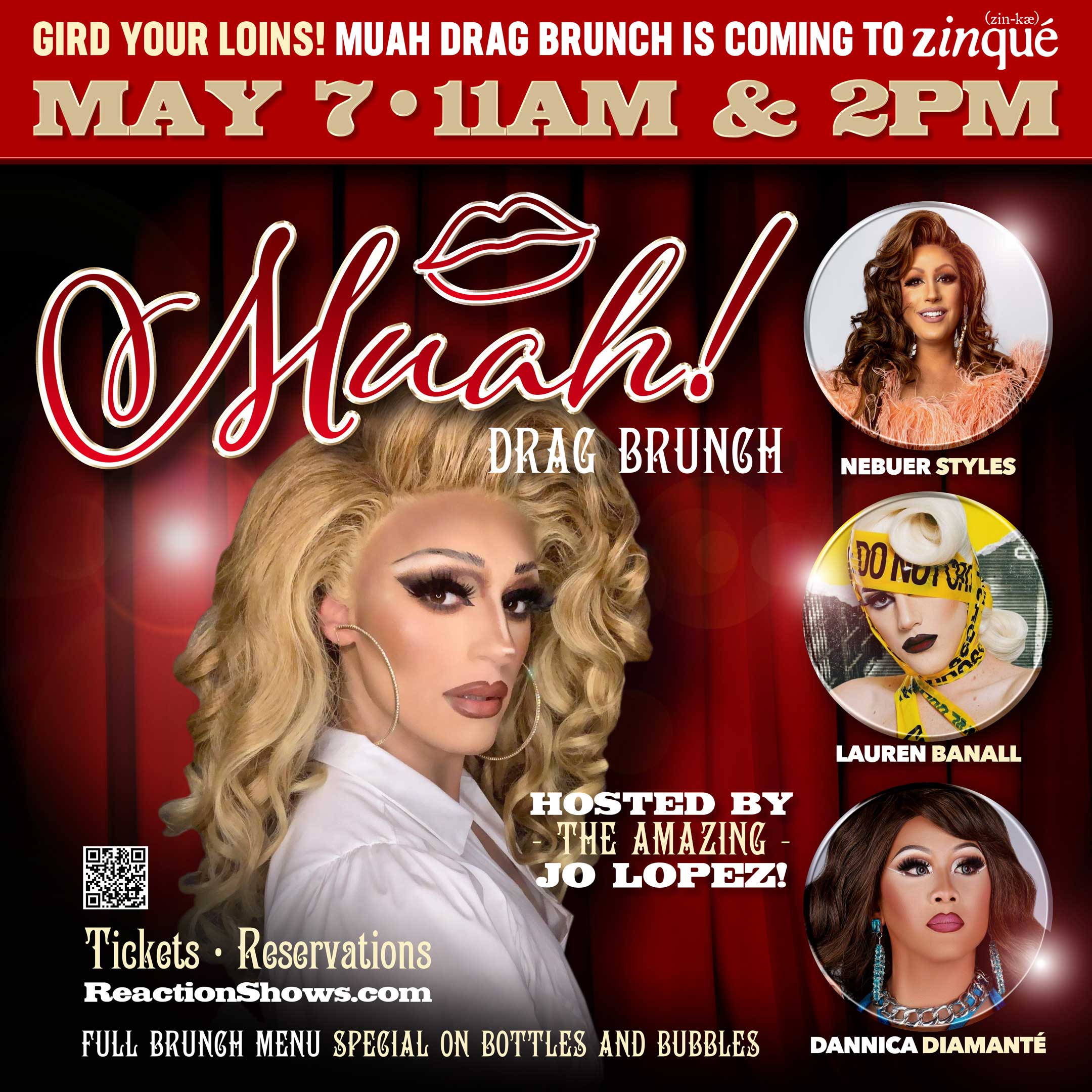 May 7 - DNTN LA - Zinque Drag Brunch - 11AM
