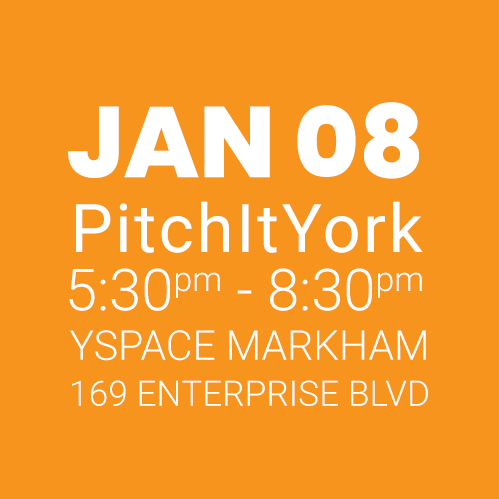 #PitchItYork YSpace JAN 08