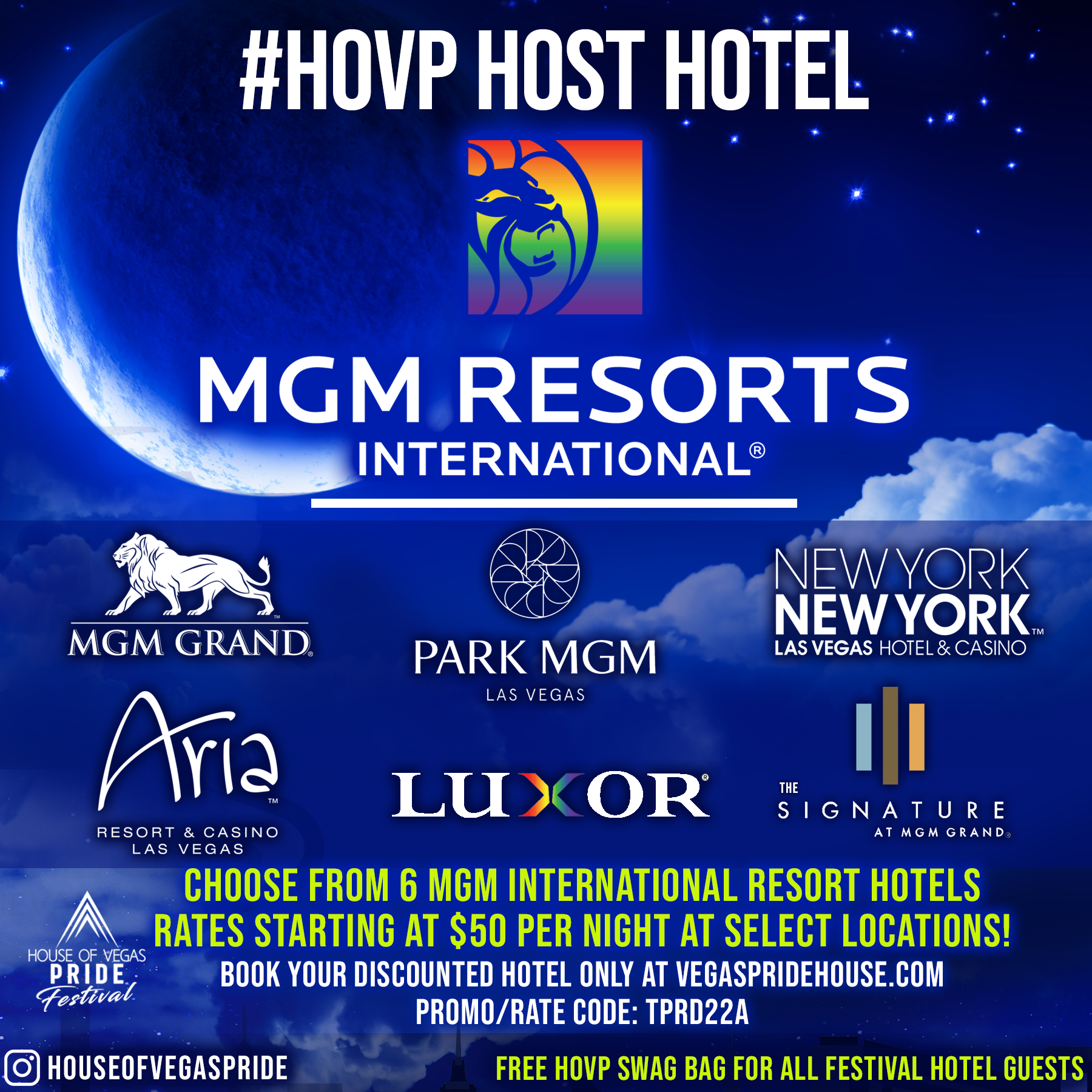 House Of Vegas Pride 2022 House Of Vegas Pride Festival Weekend Pass