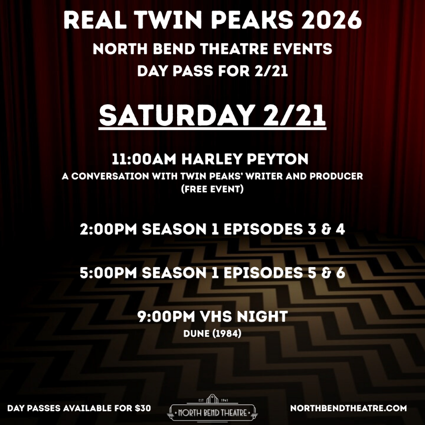 Real Twin Peaks 2026 Day 2 Pass