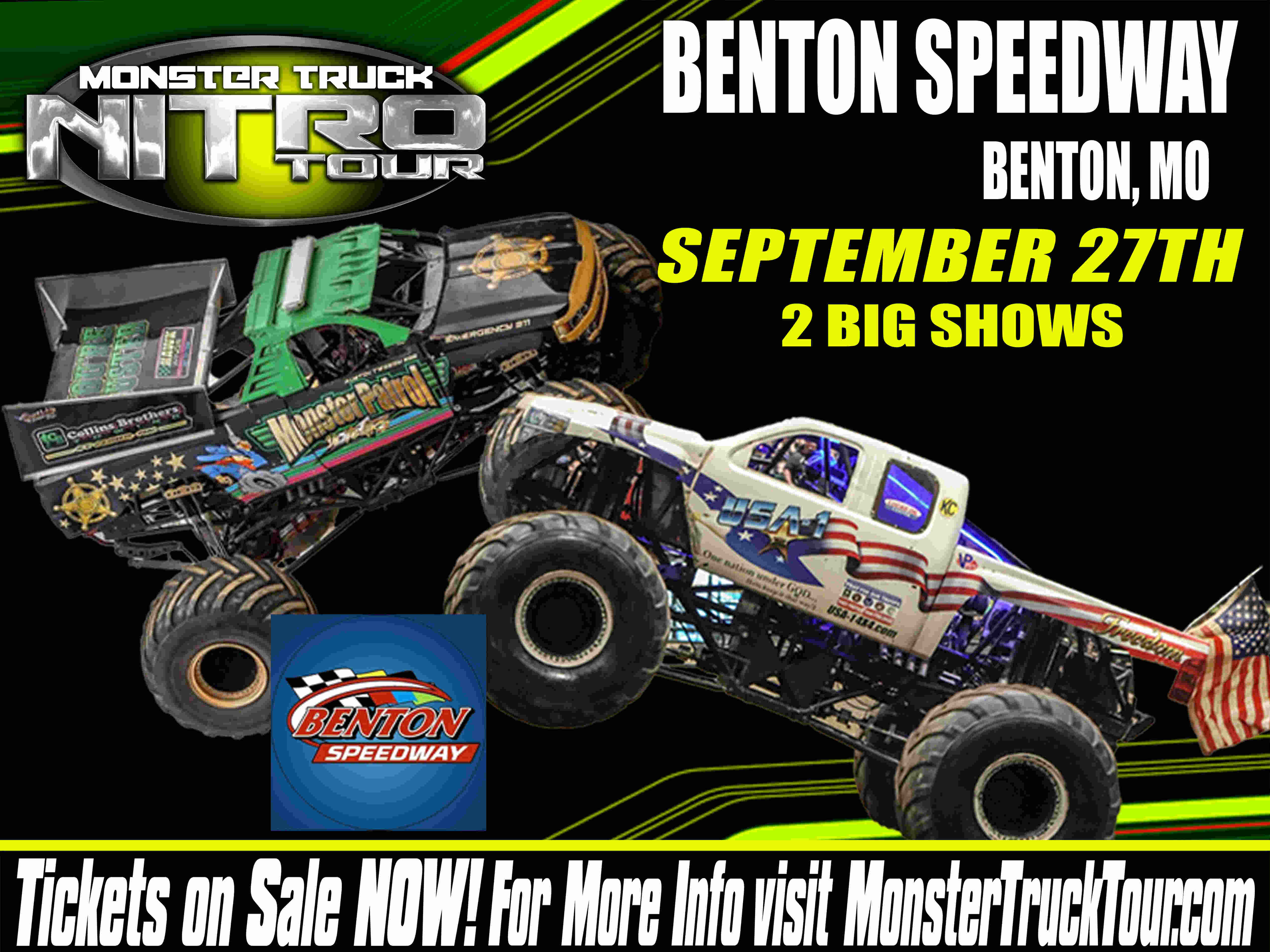 Monster Truck Nitro Tour - Benton, MO - 9/27/2025 - 7:30pm