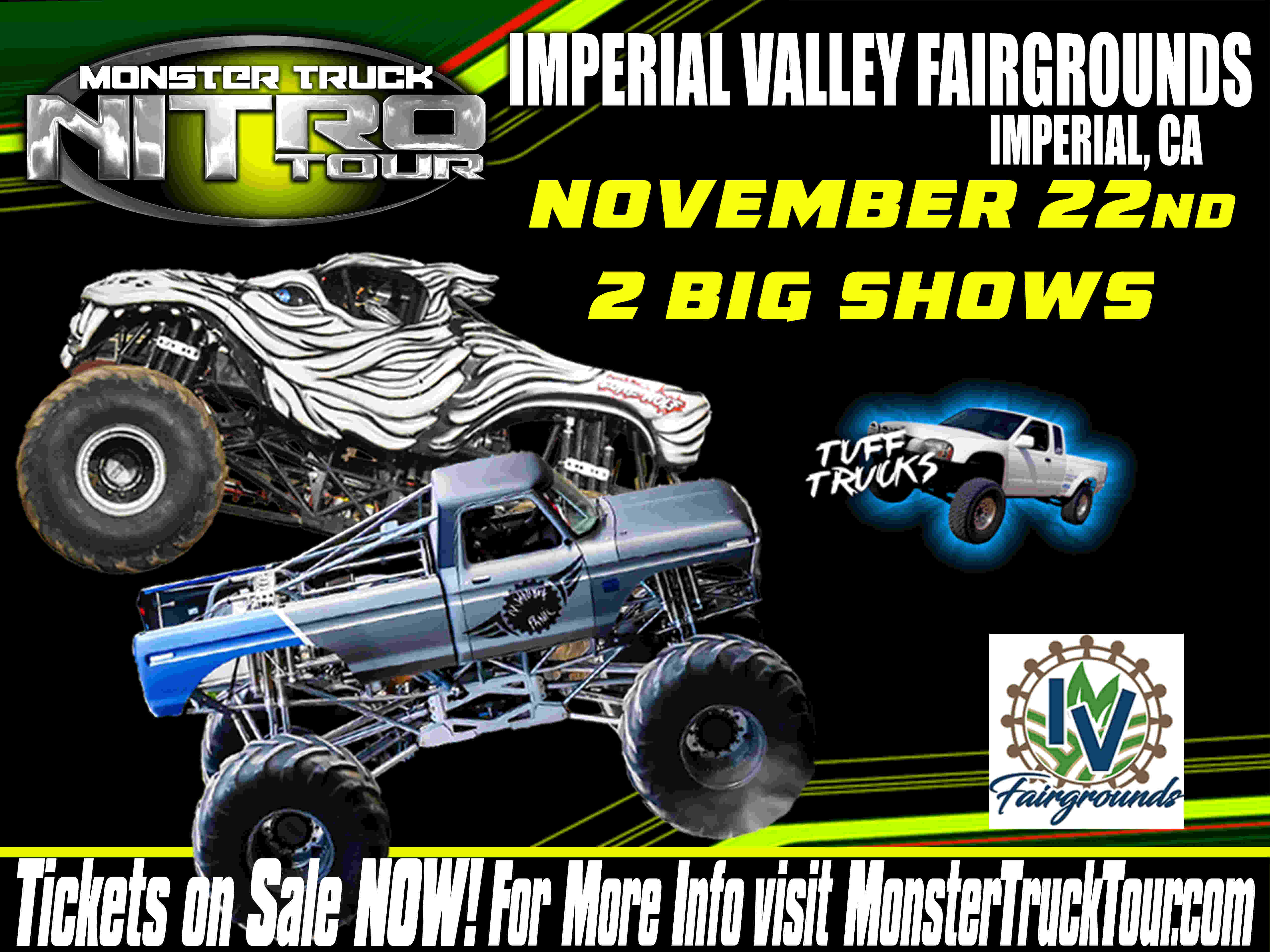 Monster Truck Nitro Tour - Imperial, Ca - 11/22/2025 - 7:30pm