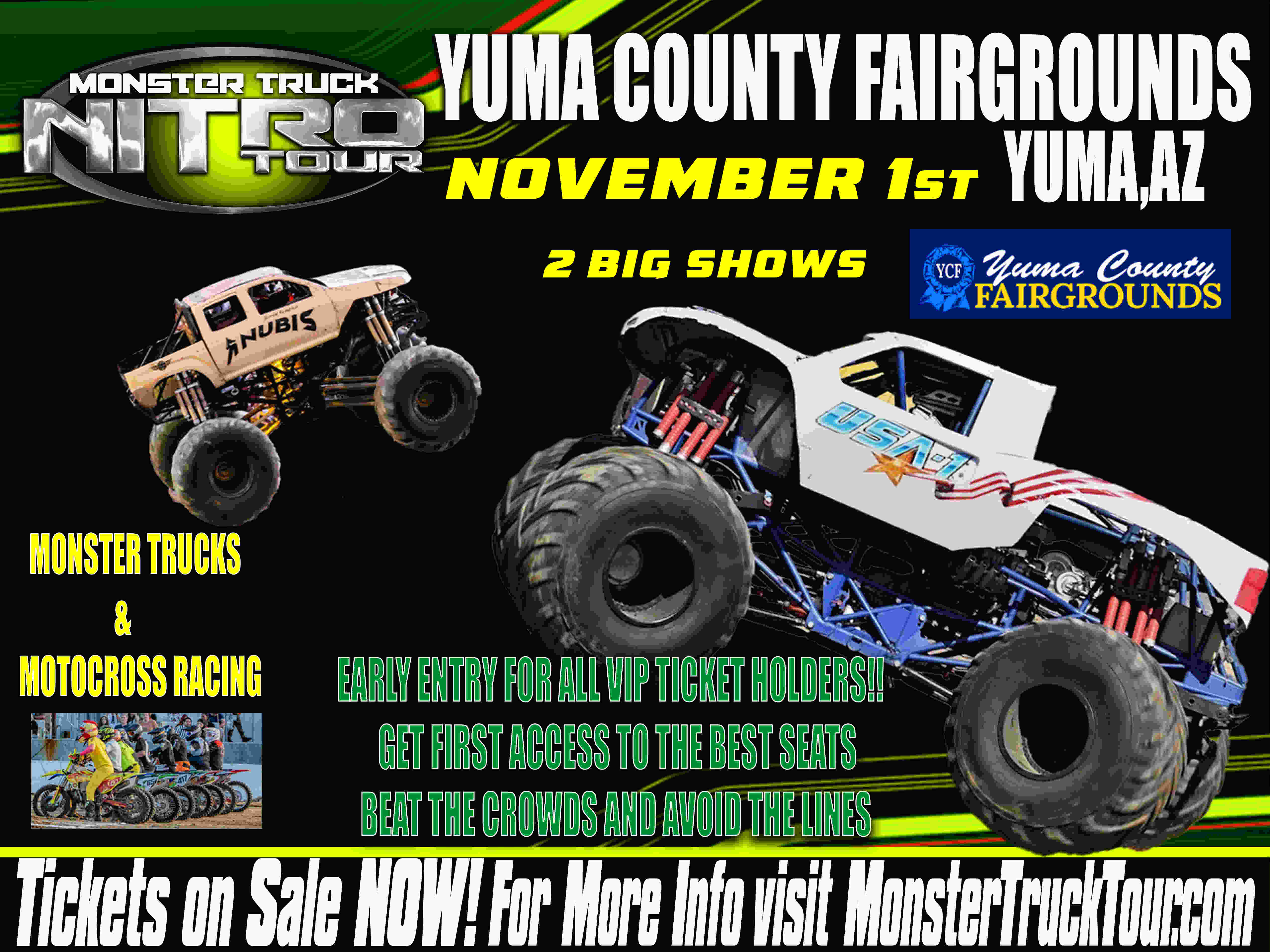 Monster Truck Nitro Tour - Yuma, AZ - 11/1/2025 - 1:30pm
