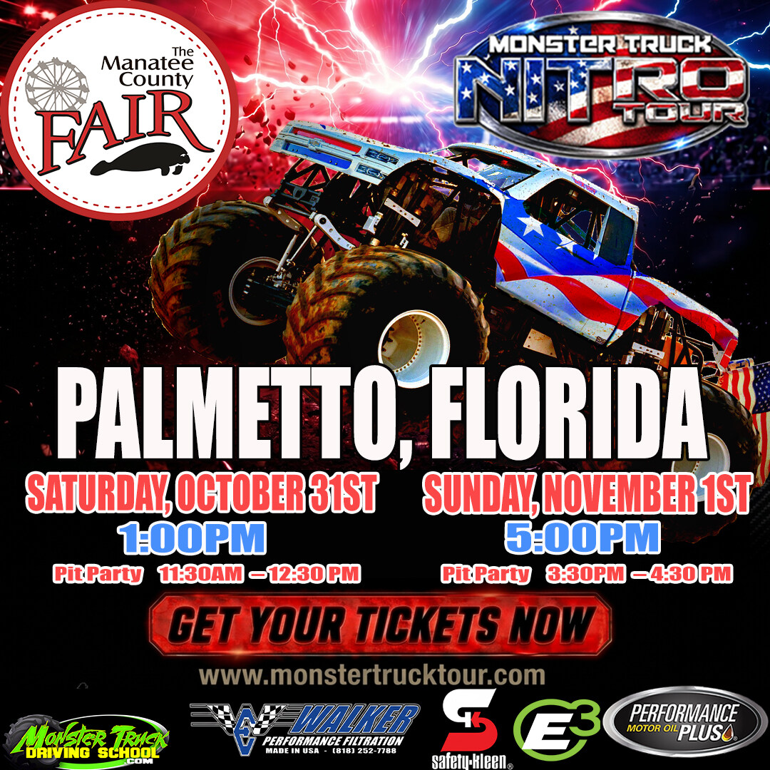 Monster Truck Nitro Tour - Palmetto, FL - 10/31/26 - 1PM