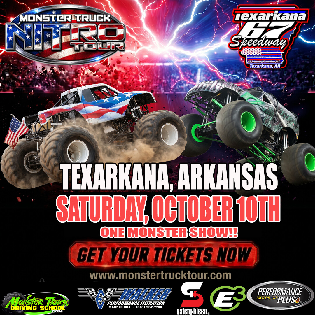 Monster Truck Nitro Tour - Texarkana, AR - 10/10/26 - 7:30pm